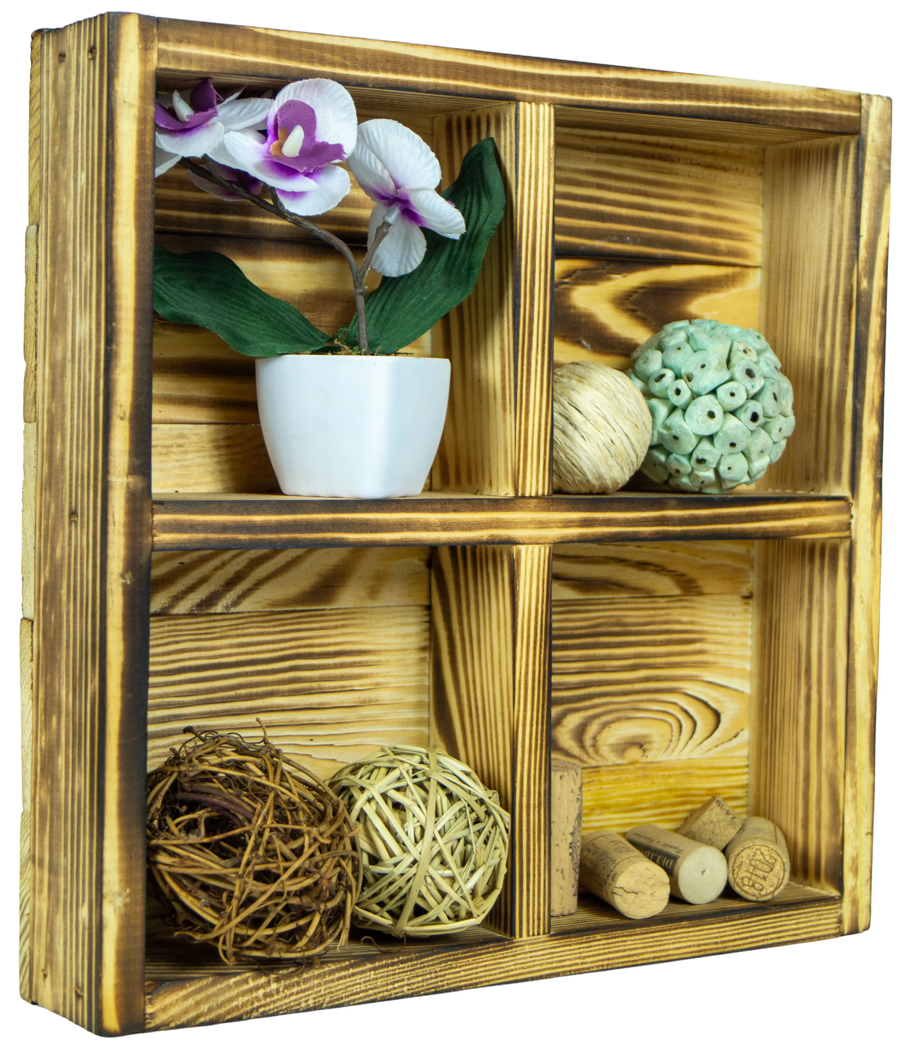 Holzbox Alma mit 4 Fächern Holzbox Alma mit 4 Fächern