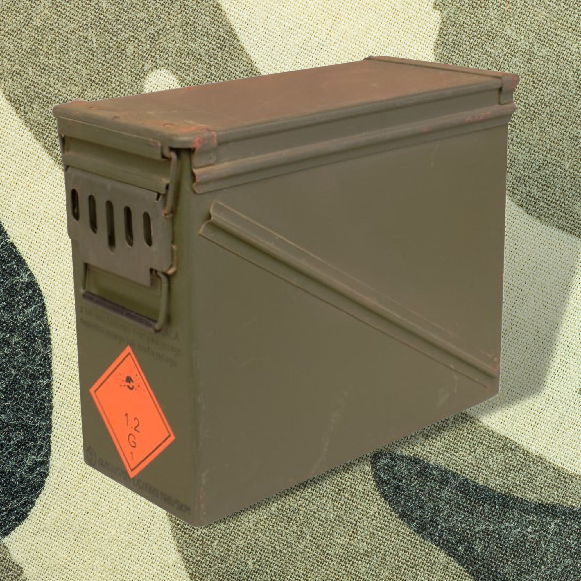 grosse Munitionskiste Metall MK-15 Aufbewahrungskiste Militärkiste Munitionsbox