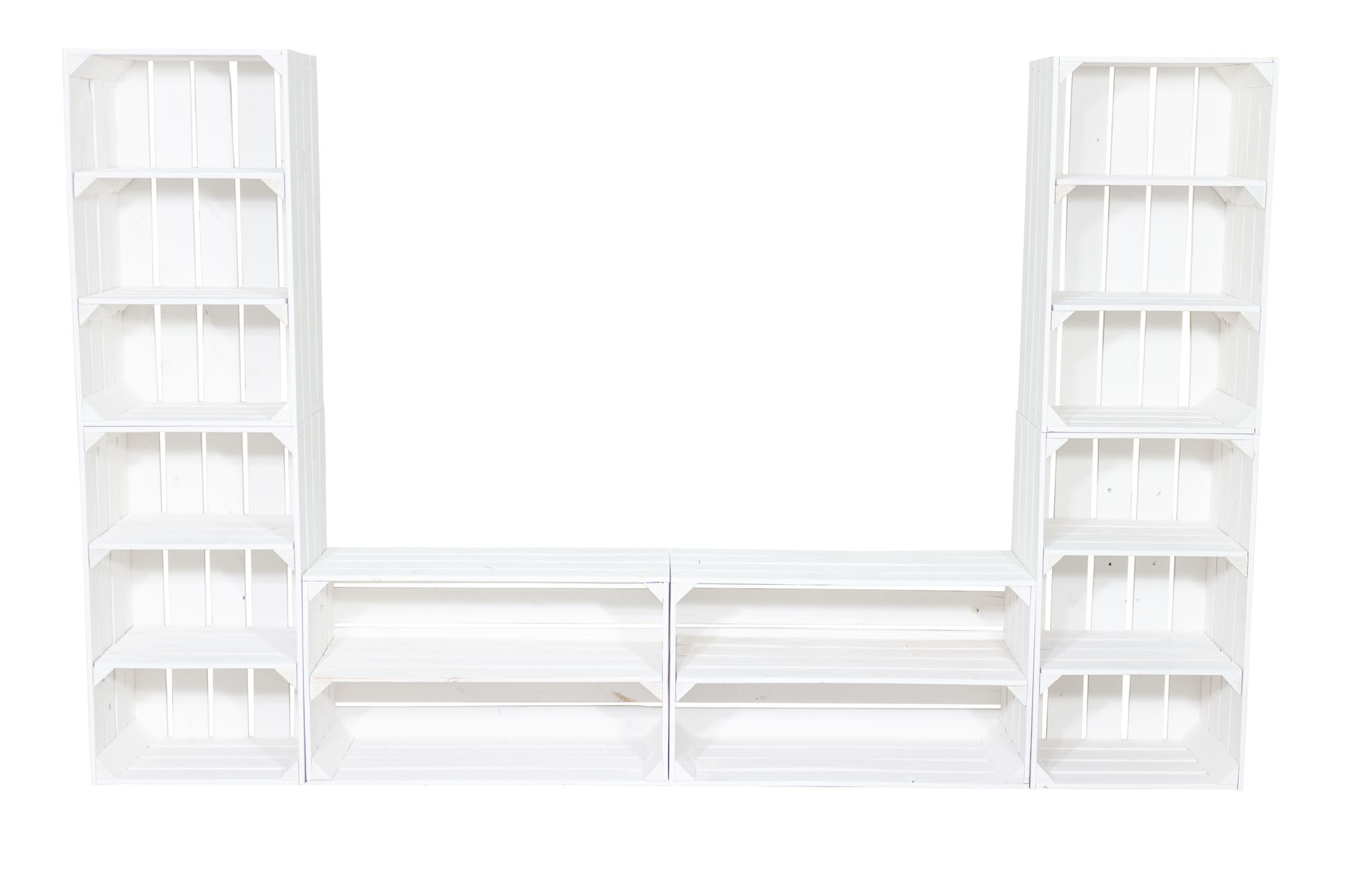 TV-Board "Steven" mit hohen Regalkisten TV-Board "Steven" mit hohen Regalkisten