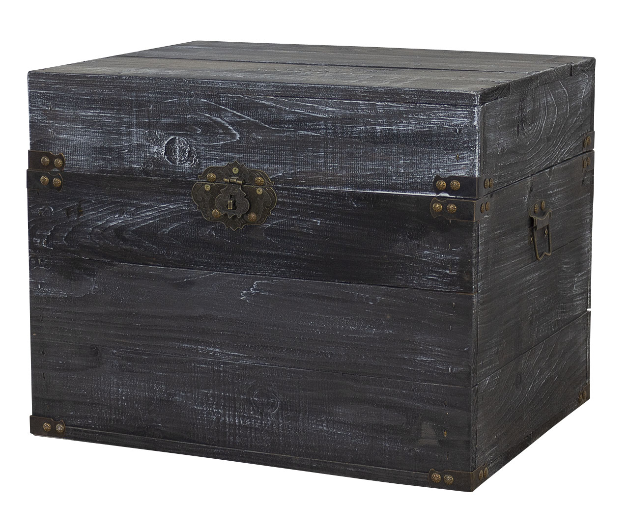 Angesagte Vintage Holztruhe zum Verstauen von Kleinigkeiten / dekorativ mit Deckel 45x35x35xcm