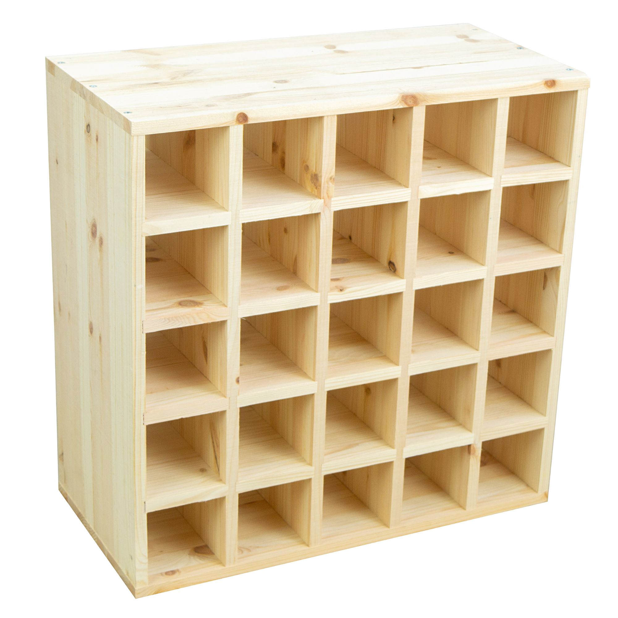 Großes Weinregal Natur 52 x 52 "25er" Großes Weinregal Natur 52 x 52 "25er"
