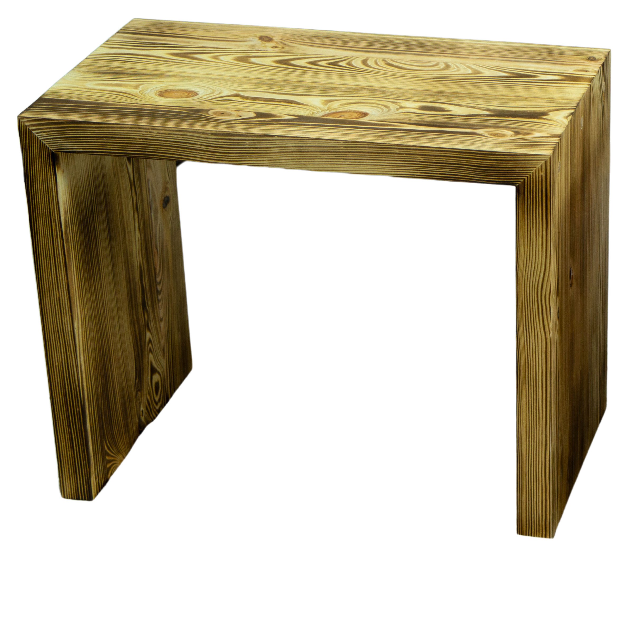 Beistelltisch 50x40x40cm in geflammt Beistelltisch 50x40x40cm Sitzhocker in geflammt