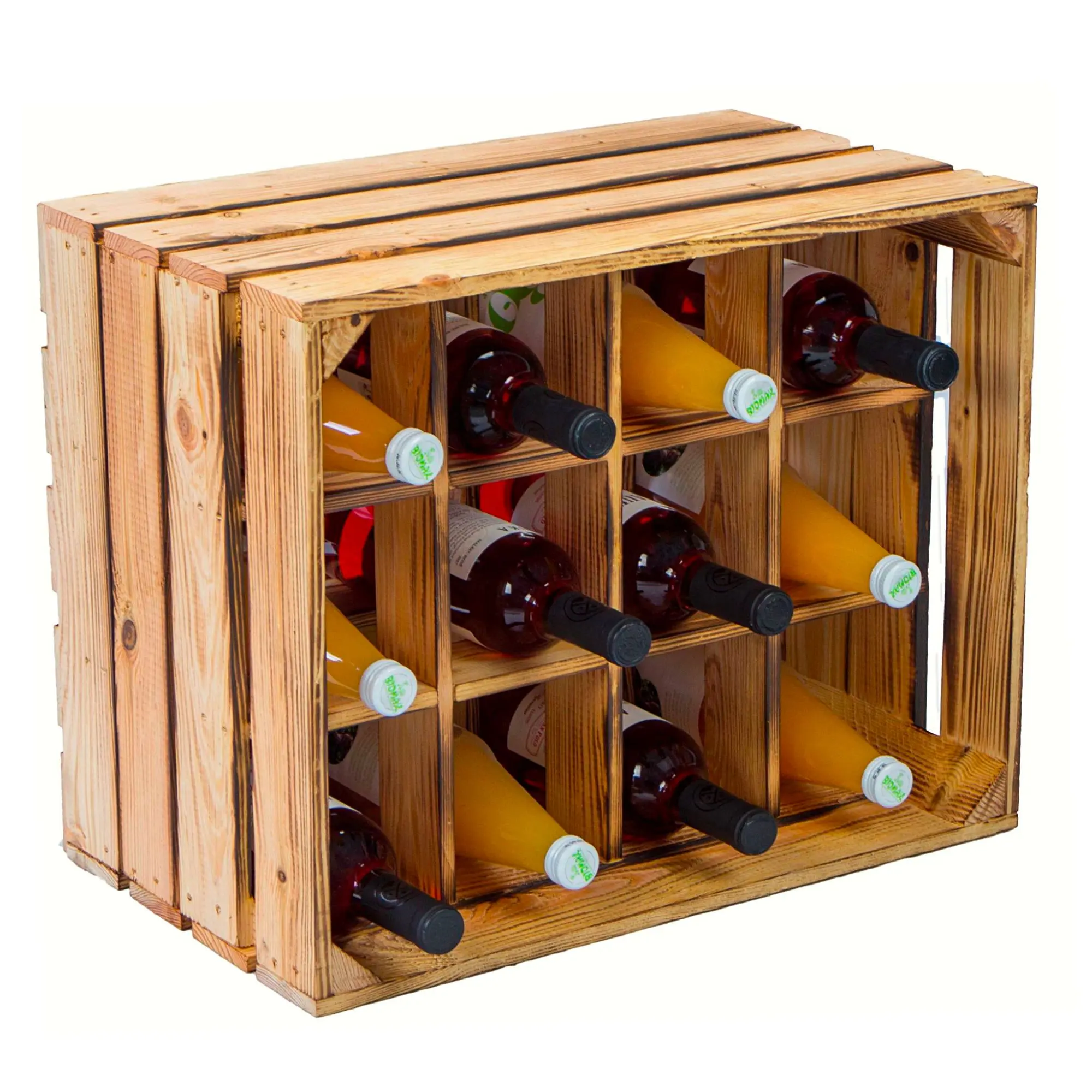 Flaschenregal Weinregal Henry 12er geflammt 50x40x30cm Flaschenregal Weinregal Henry 12er geflammt 50x40x30cm
