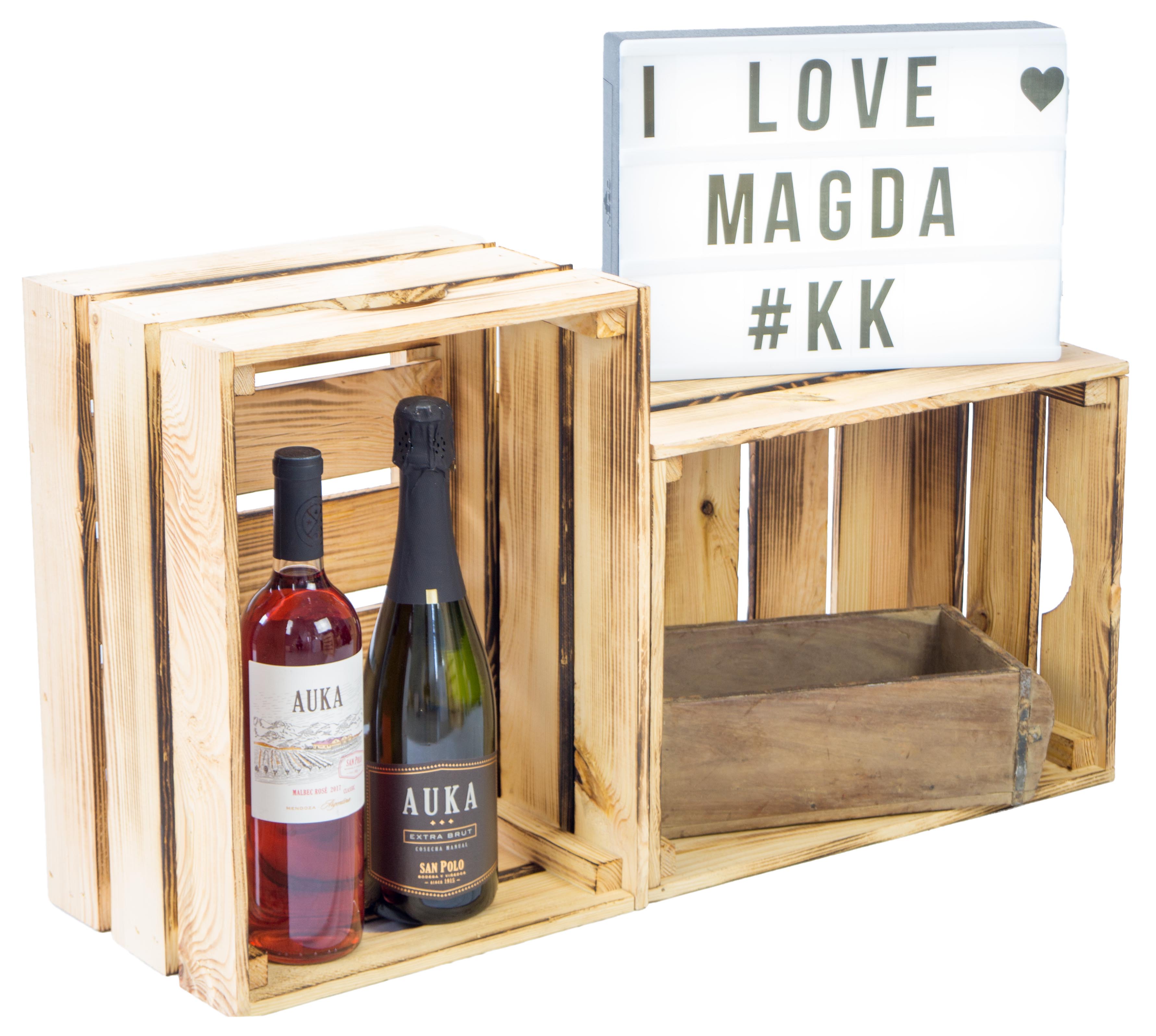 Gemüsekiste Magda geflammt 40x30x23cm Gemüsekiste Magda geflammt 40x30x23cm