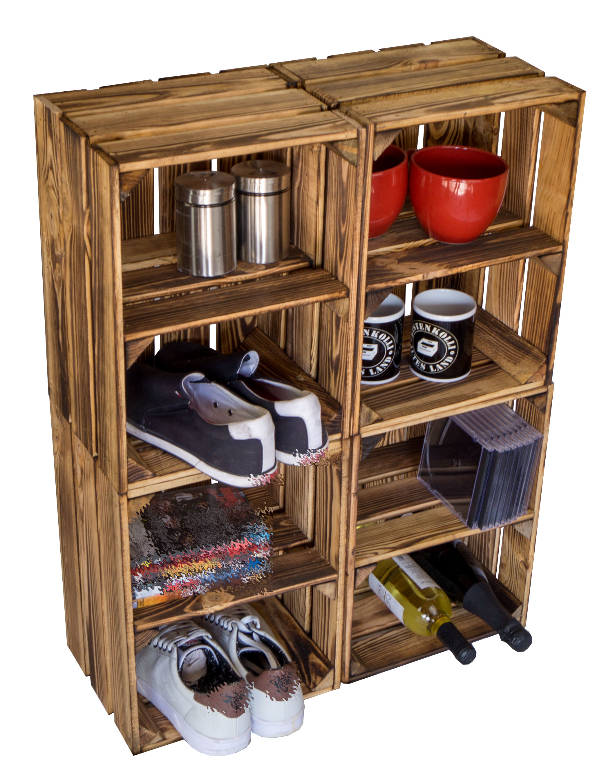 Obstkiste Bella Quer geflammt Obstkiste Bella Quer geflammt