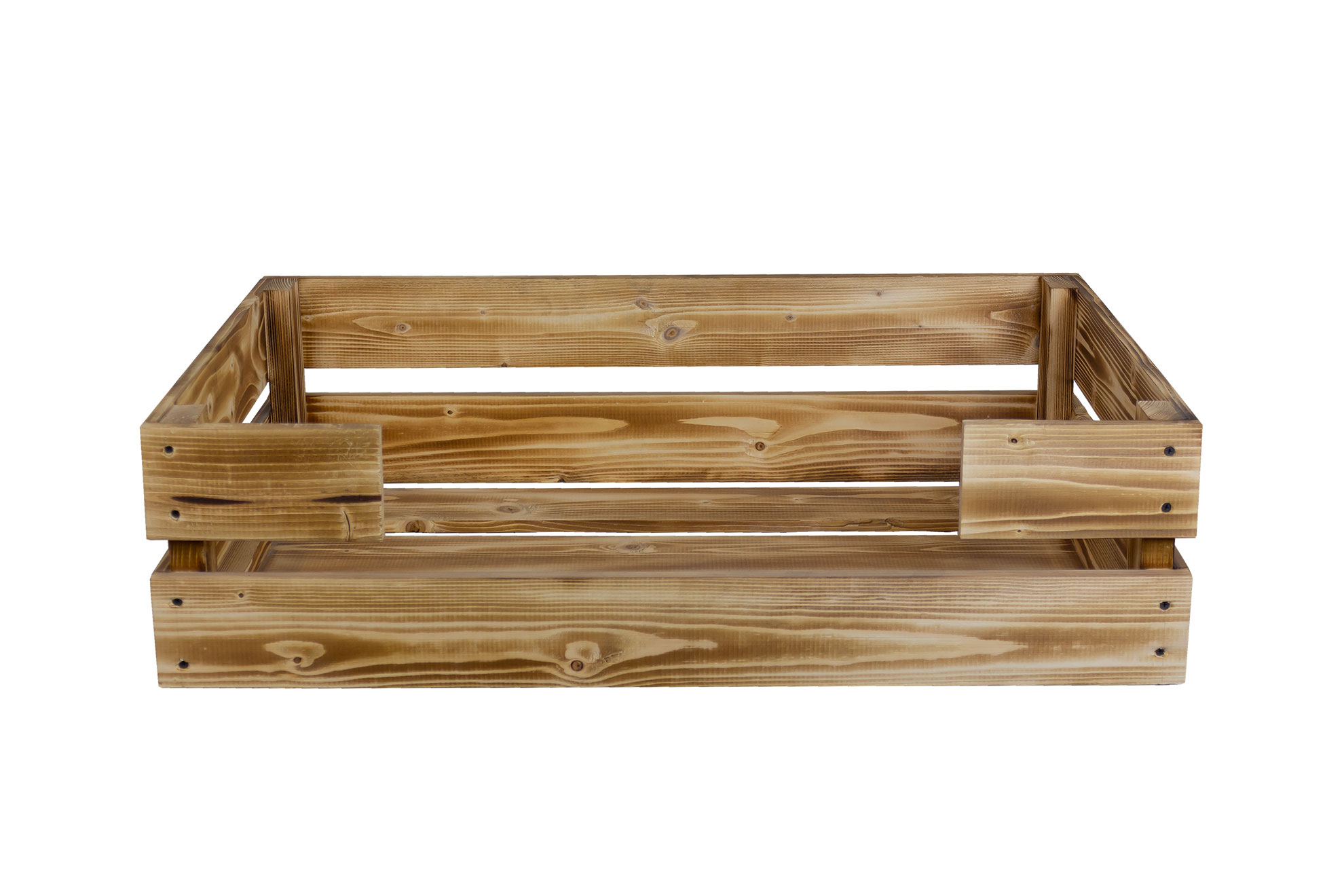 Hundekorb Rocky geflammt mit Kissen 80x50x21cm Hundebett Rocky Geflammt mit Kissen grau 80x50x21cm