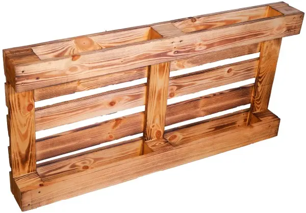 Geflammte Holzpalette 120x60x12,5cm Geflammte Holzpalette 120x60x12,5cm