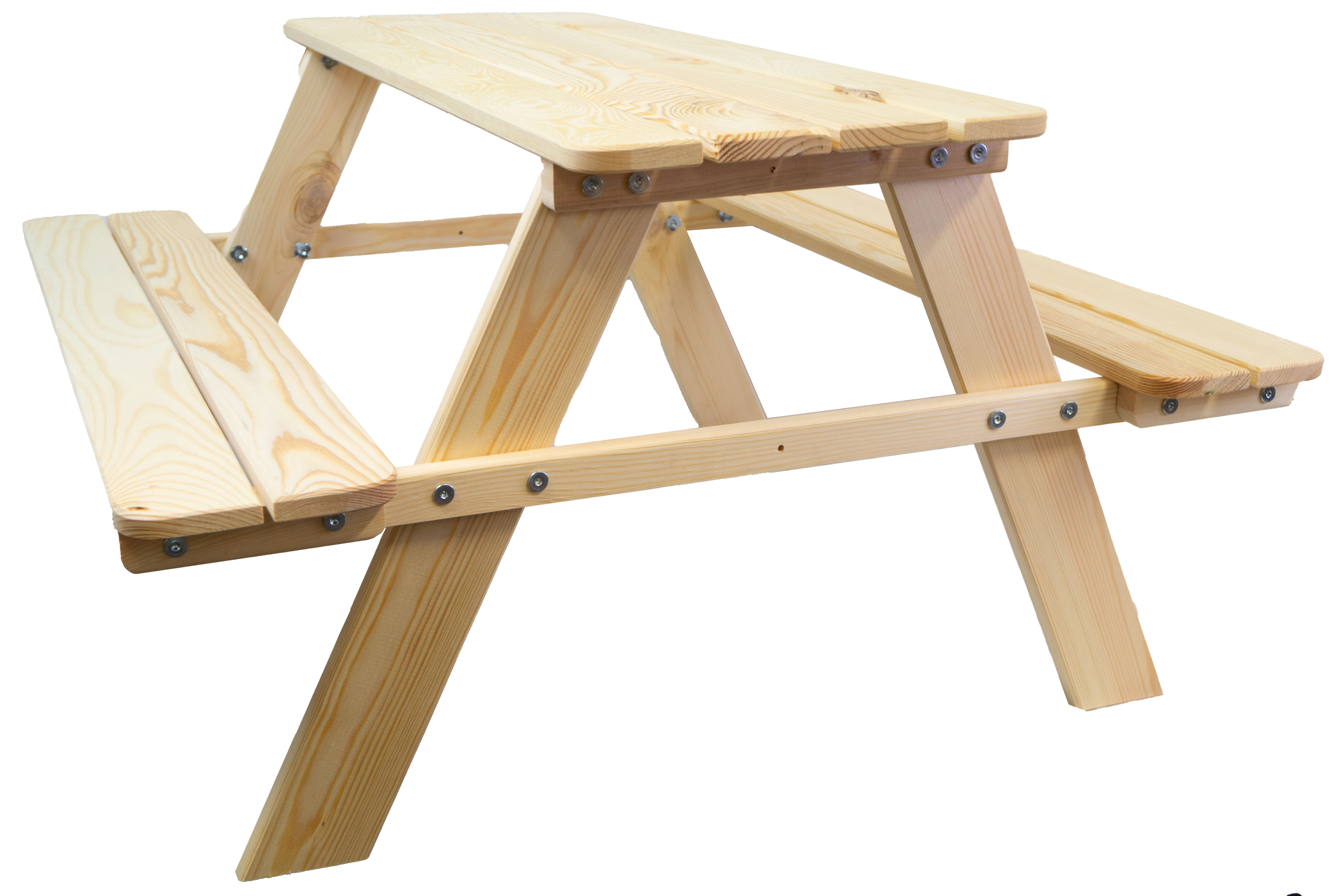 Sitzbank für Kinder 90x90x48cm in natur Gartenbank Garnitur mit runden Ecken Sitzbank für Kinder 90x90x48cm in natur Gartenbank Garnitur mit runden Ecken