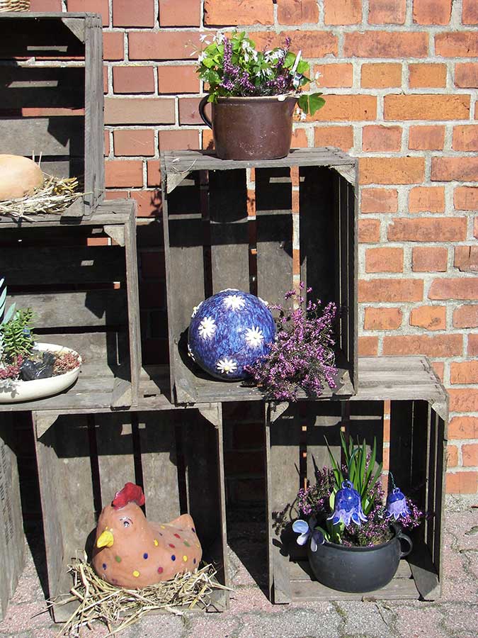 Dunkle Bundesformat Kiste mit Tuppen 49x39x29cm *B-Ware* Dunkle Bundesformat Kiste mit Tuppen 49x39x29cm