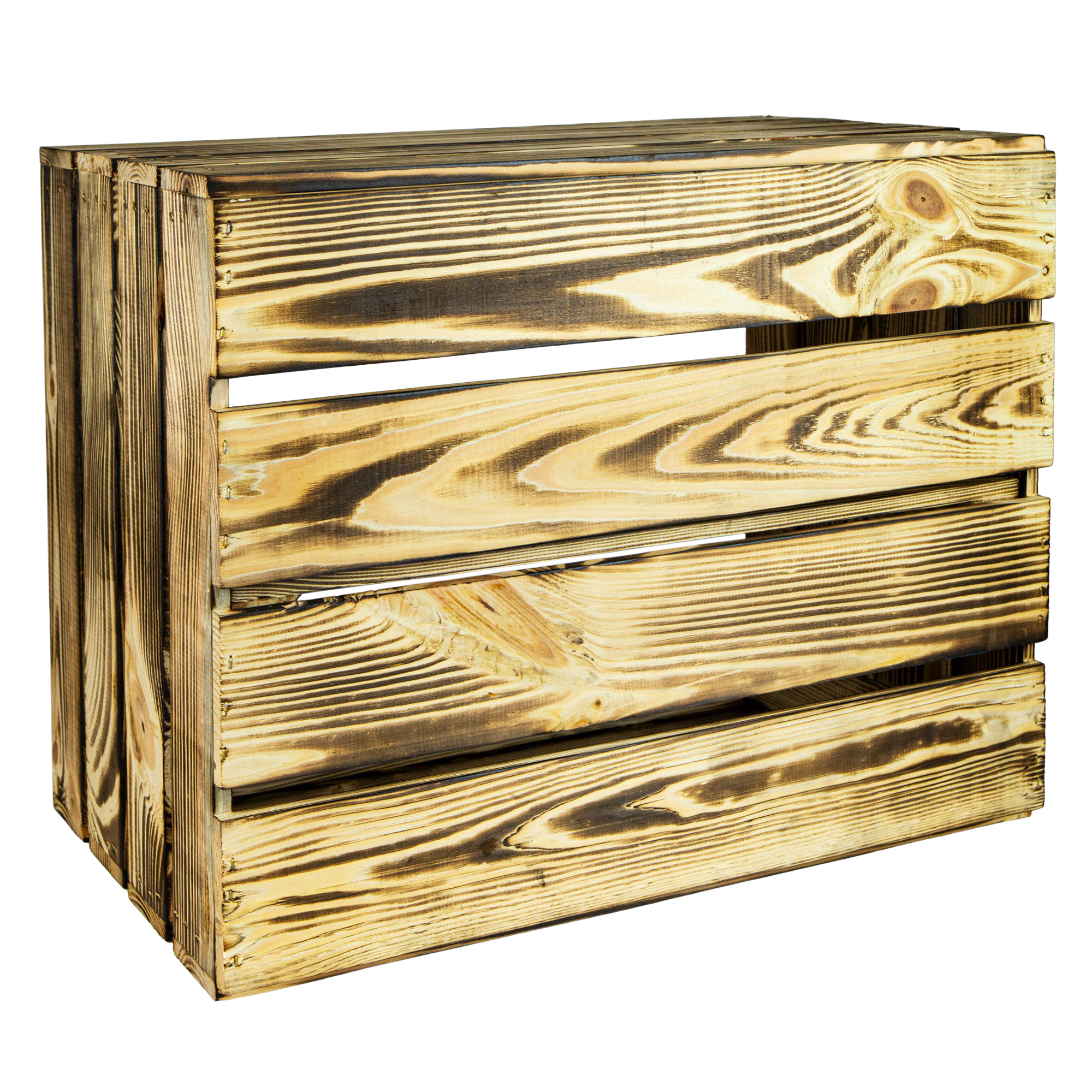 Geflammte Kiste für Schuh-und Bücherregal 50x40x30cm