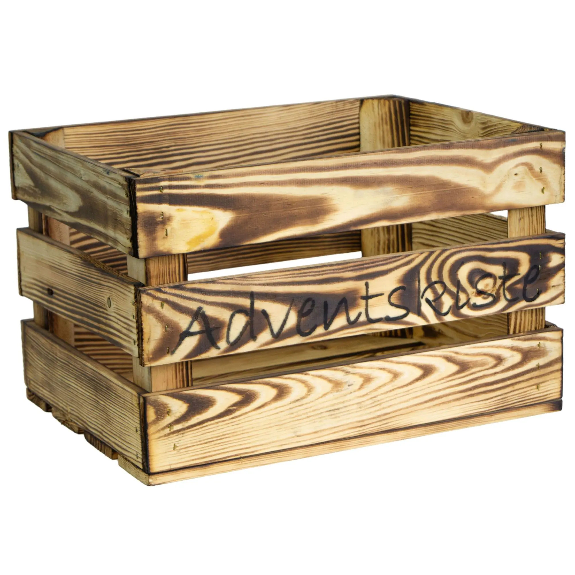 Adentskiste Bella geflammt Weinachtskiste Dekokiste Adentskiste Bella geflammt Weinachtskiste Dekokiste