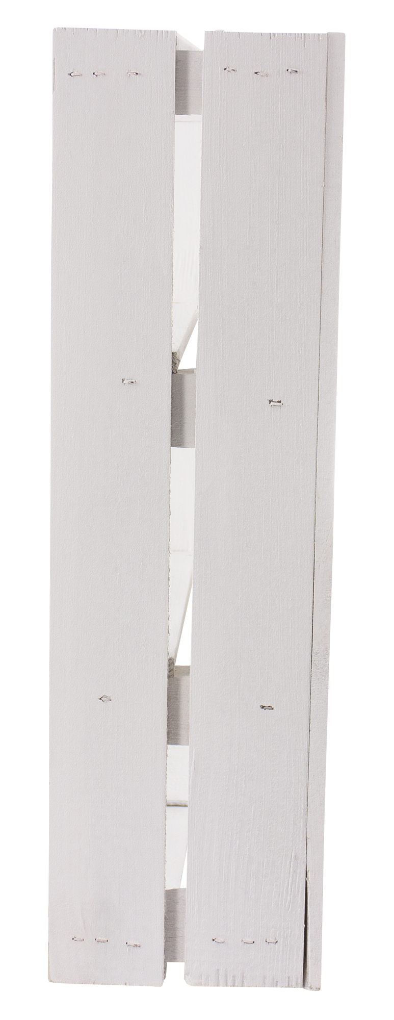 Schmale weiße Regalkiste mit 3 Fächern 50x40,5x16cm Schmale weiße Regalkiste mit 3 Fächern 50x40,5x16cm