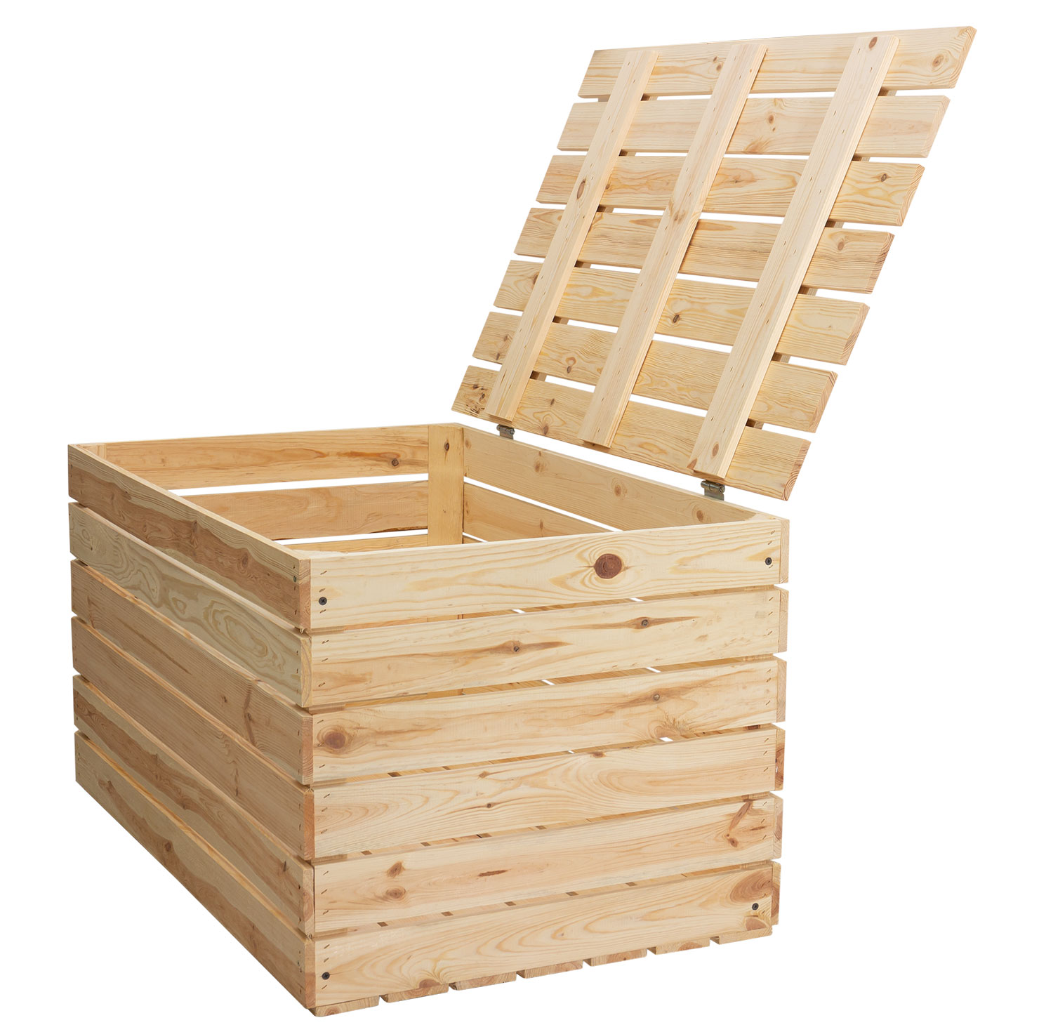 Neue Holztruhe natur *groß* 80x50x39cm