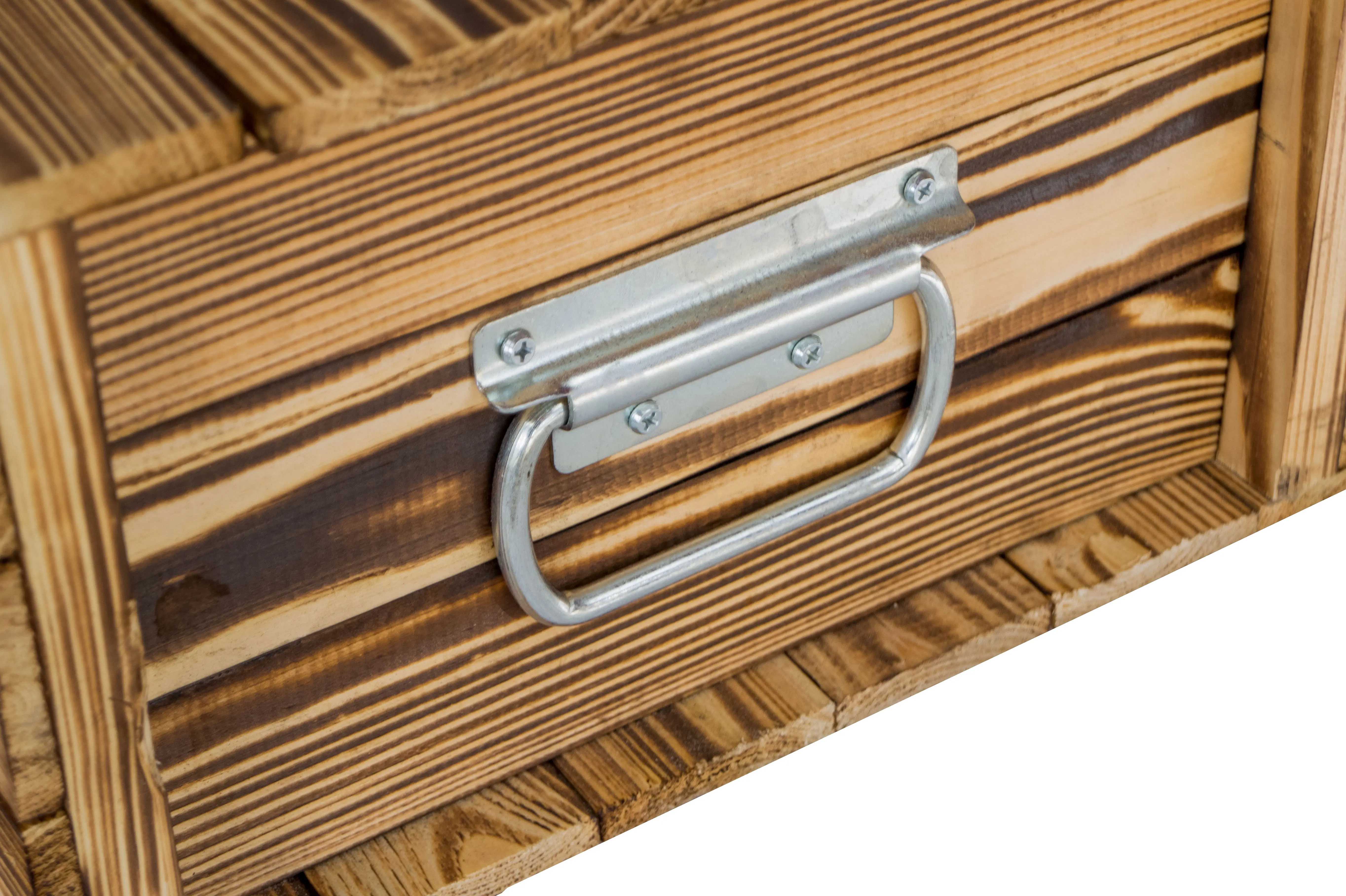 Holztruhe Hugo in geflammt mit Deckel 50 x 36 x 26cm Holztruhe Hugo in geflammt mit Deckel 50 x 36 x 26cm