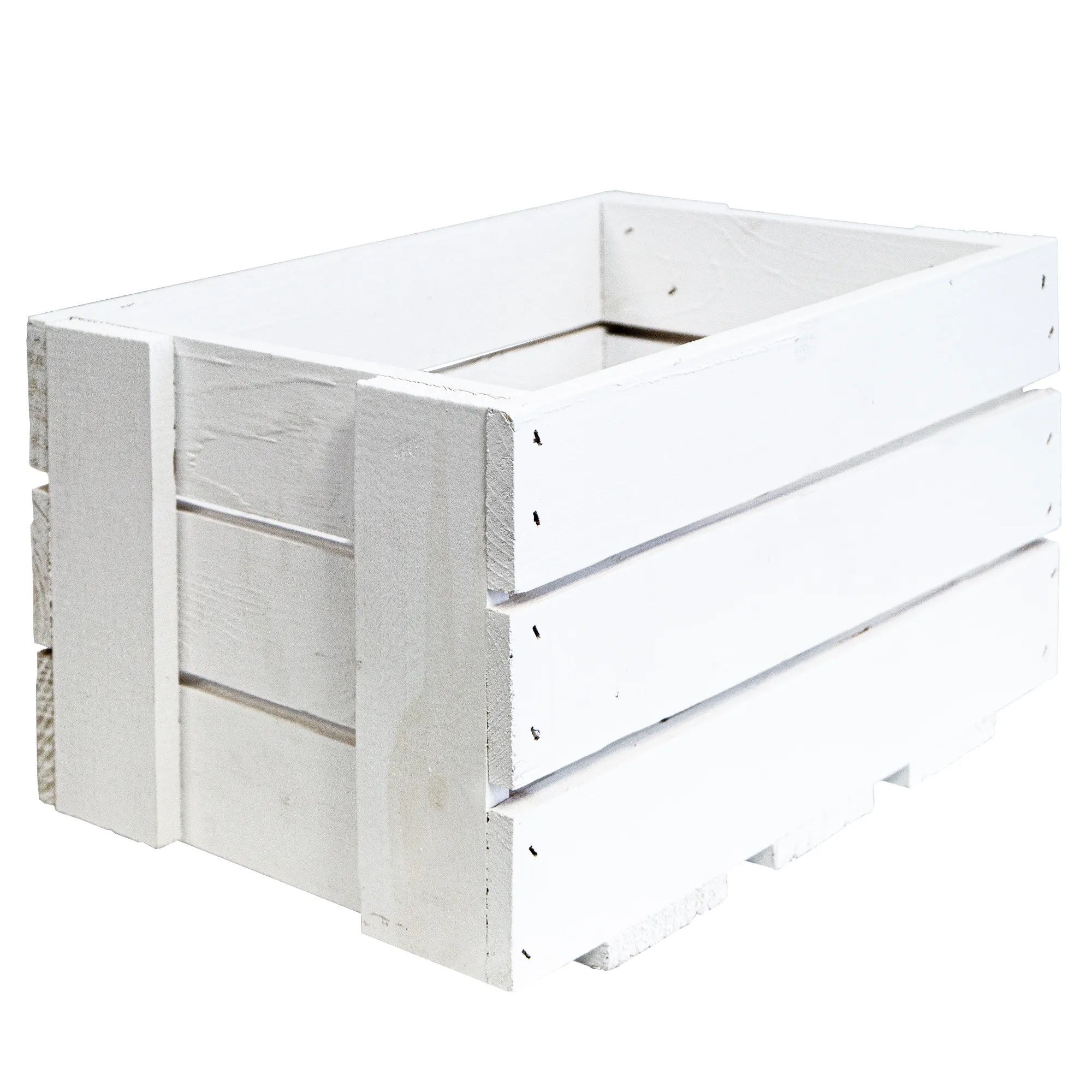 Mini-Weinkiste in weiß 34x23x19cm