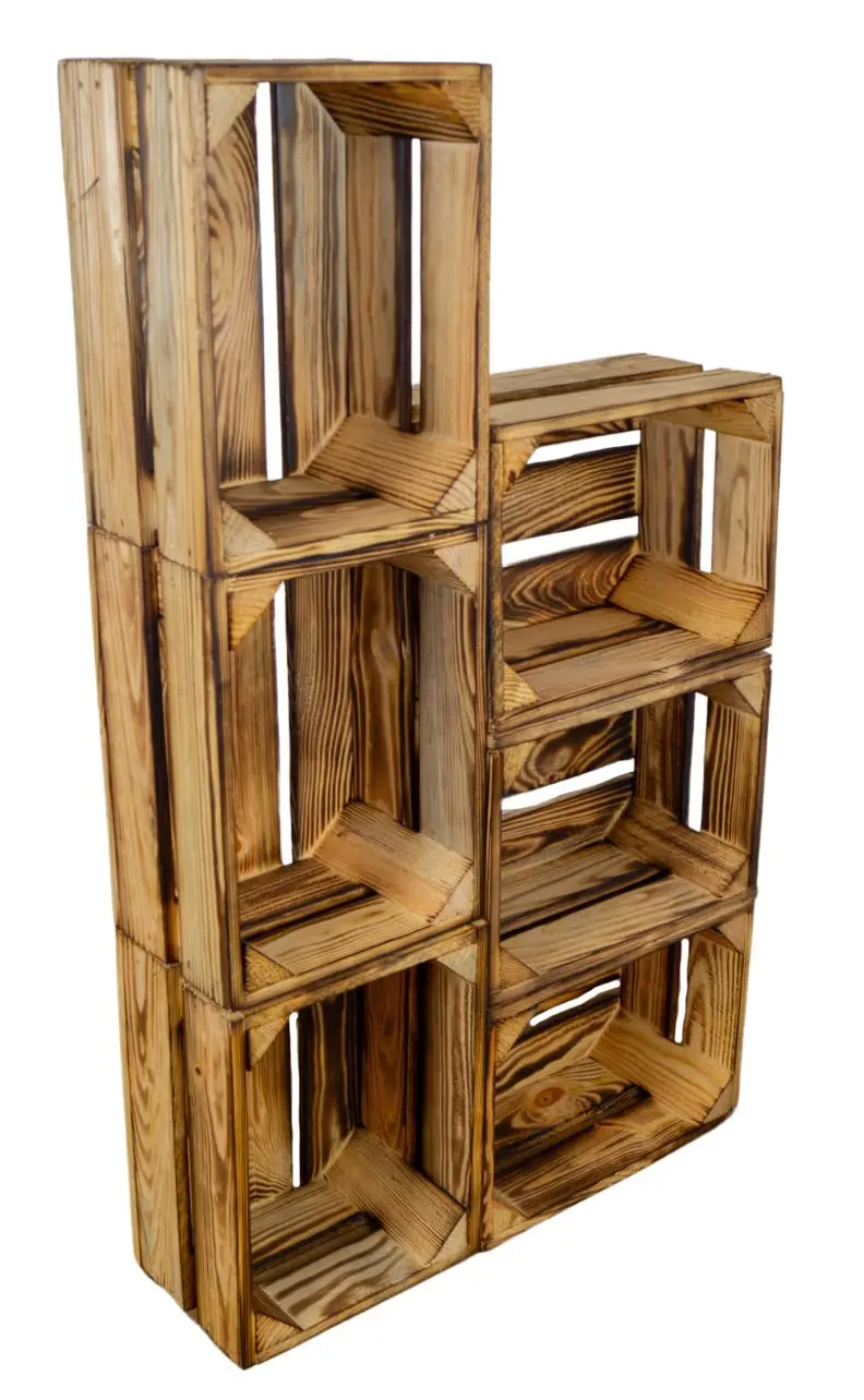 Kleine Holzkiste "Frieda" flambiert Kleine Holzkiste "Frieda" flambiert