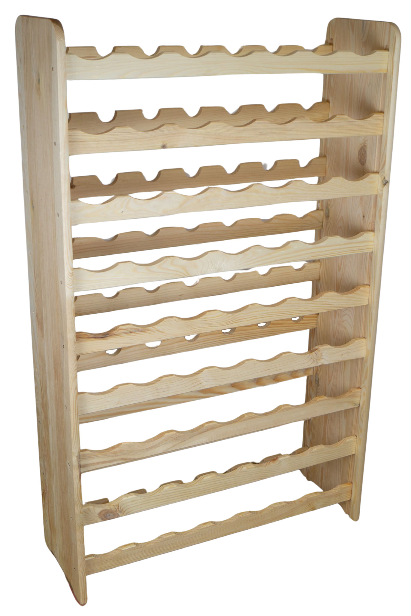 Flaschenregal für 63 Flaschen in natur Flaschenregal für 63 Flaschen
