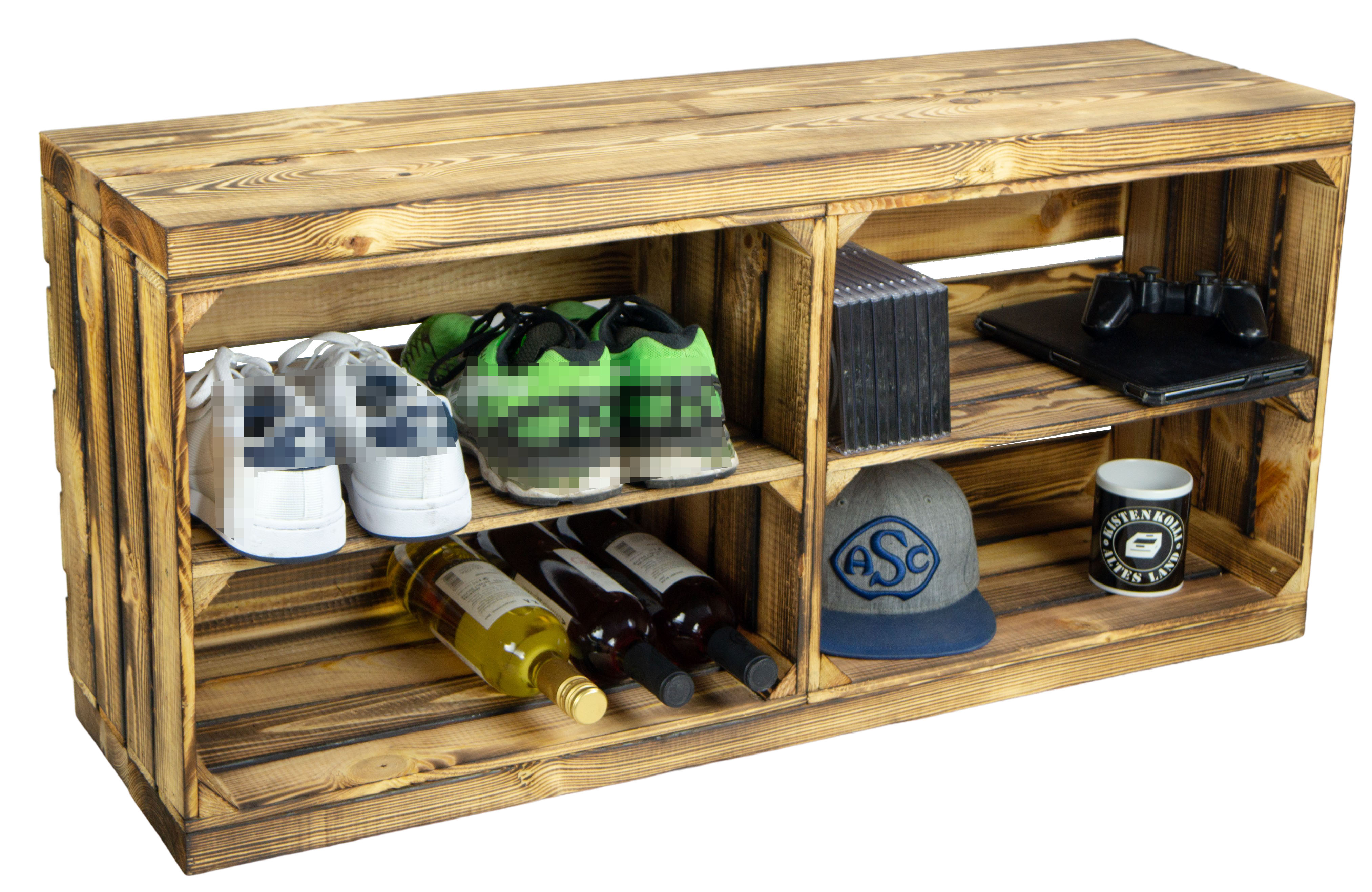 Sitzbank geflammt mit Sitzfläche aus dicken Holzplanken geflammt mit Mittelbrett geflammt Sitzbank geflammt mit Sitzfläche aus dicken Holzplanken geflammt mit Mittelbrett geflammt