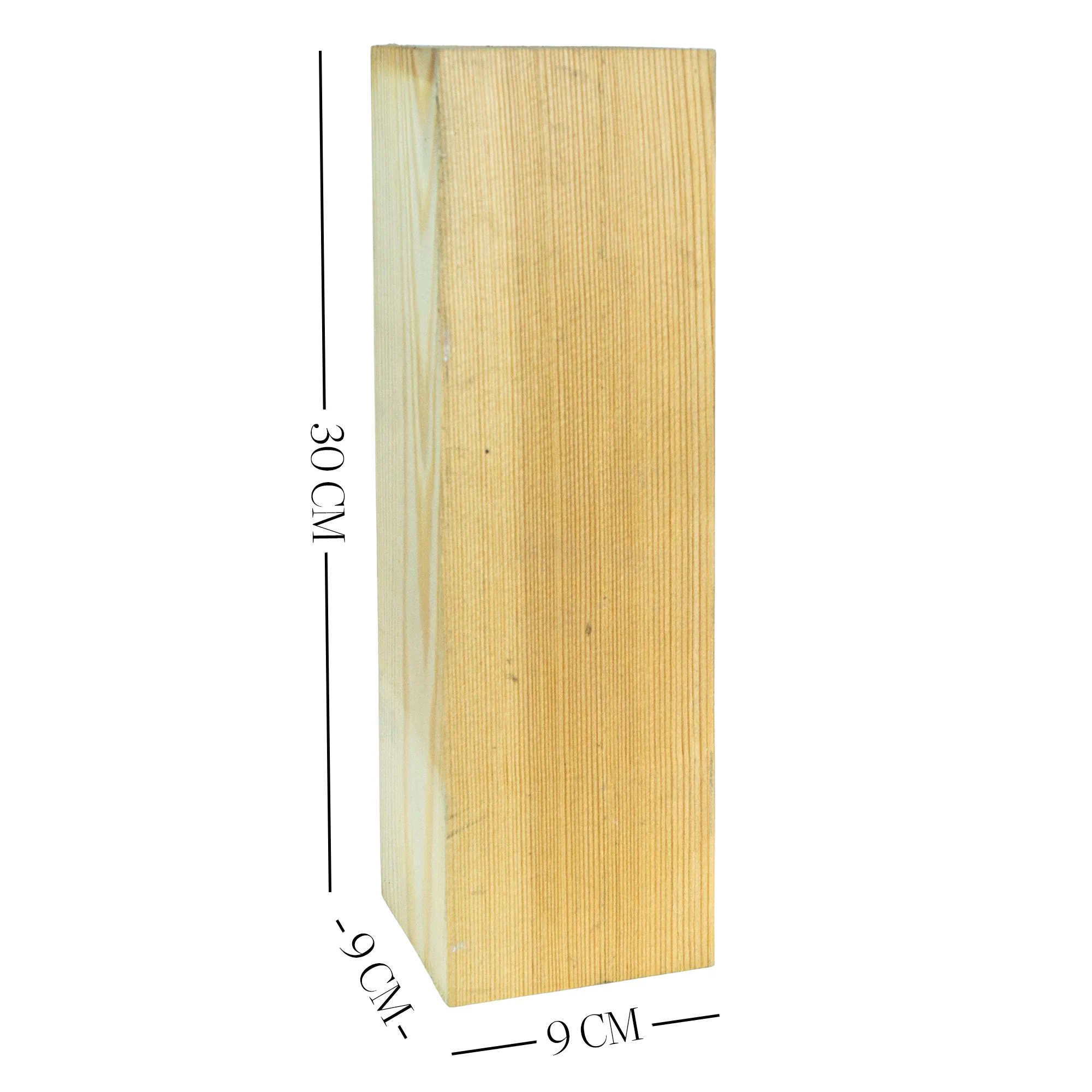 2er Set Regalfüsse 30 x 9 x 9 cm für Johanna Natur