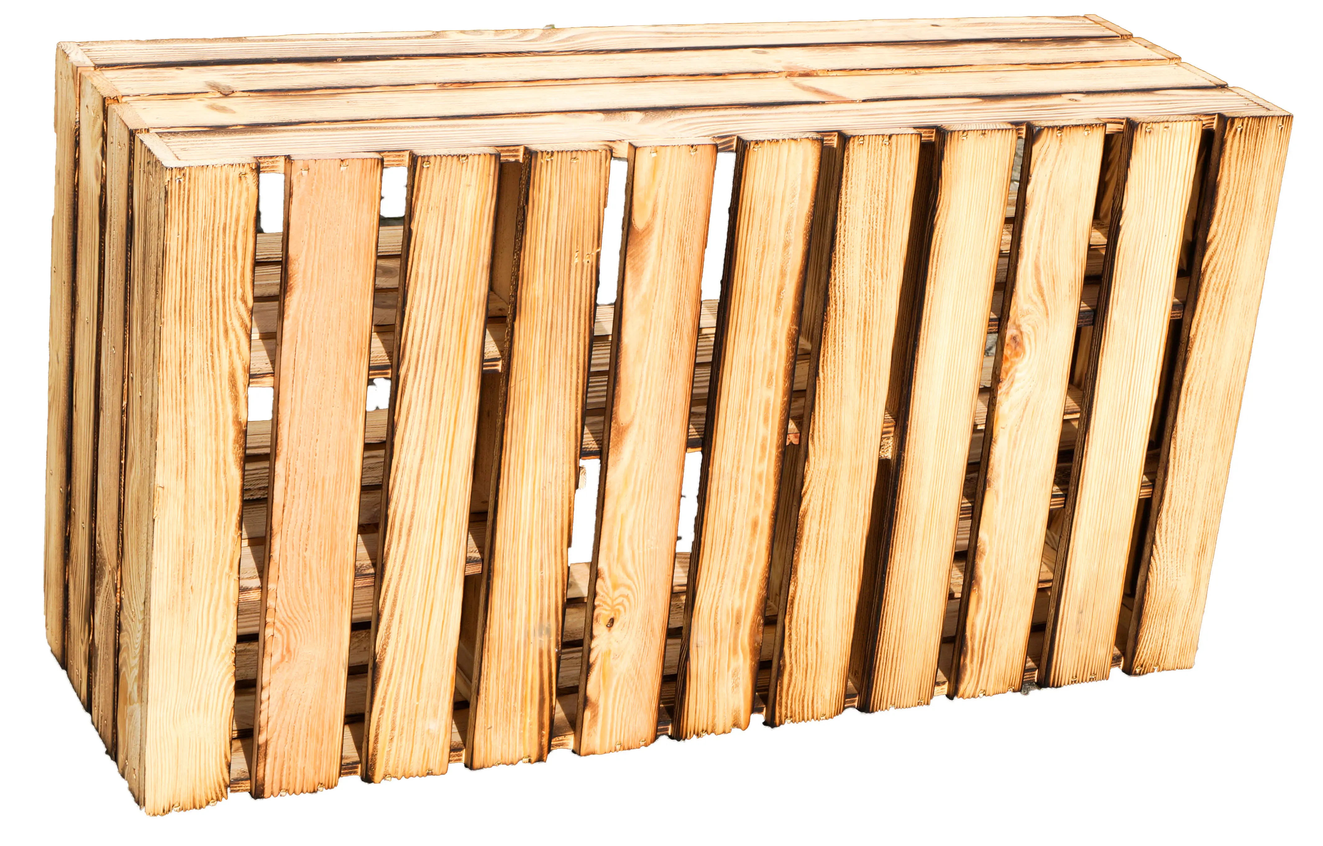 Großes Holzregal Heino geflammt 88x50x30cm Großes Holzregal Heino geflammt 88x50x30cm