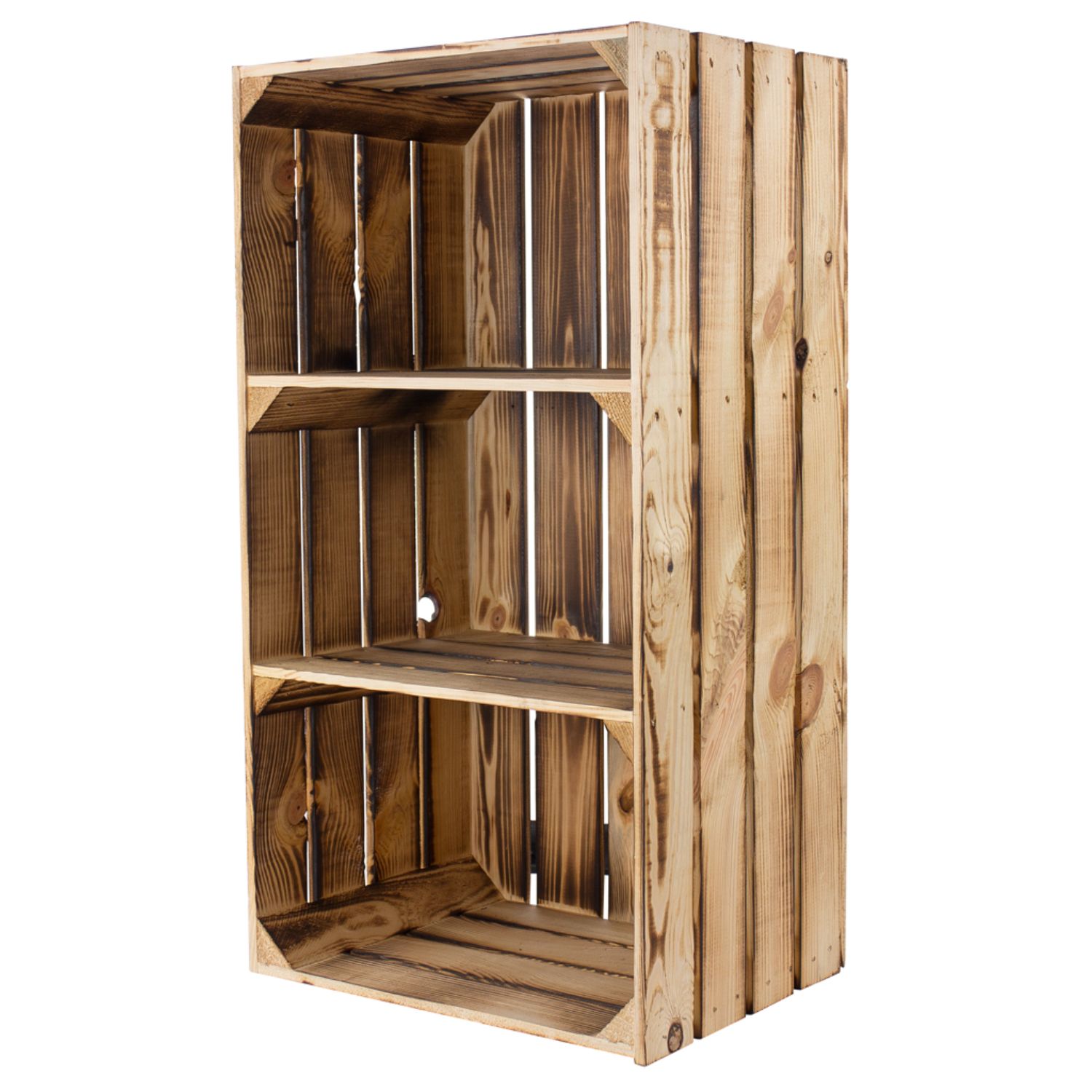 Geflammter Hochschrank mit 2 Böden 68x40x31cm Geflammter Hochschrank mit 2 Böden 68x40x31cm