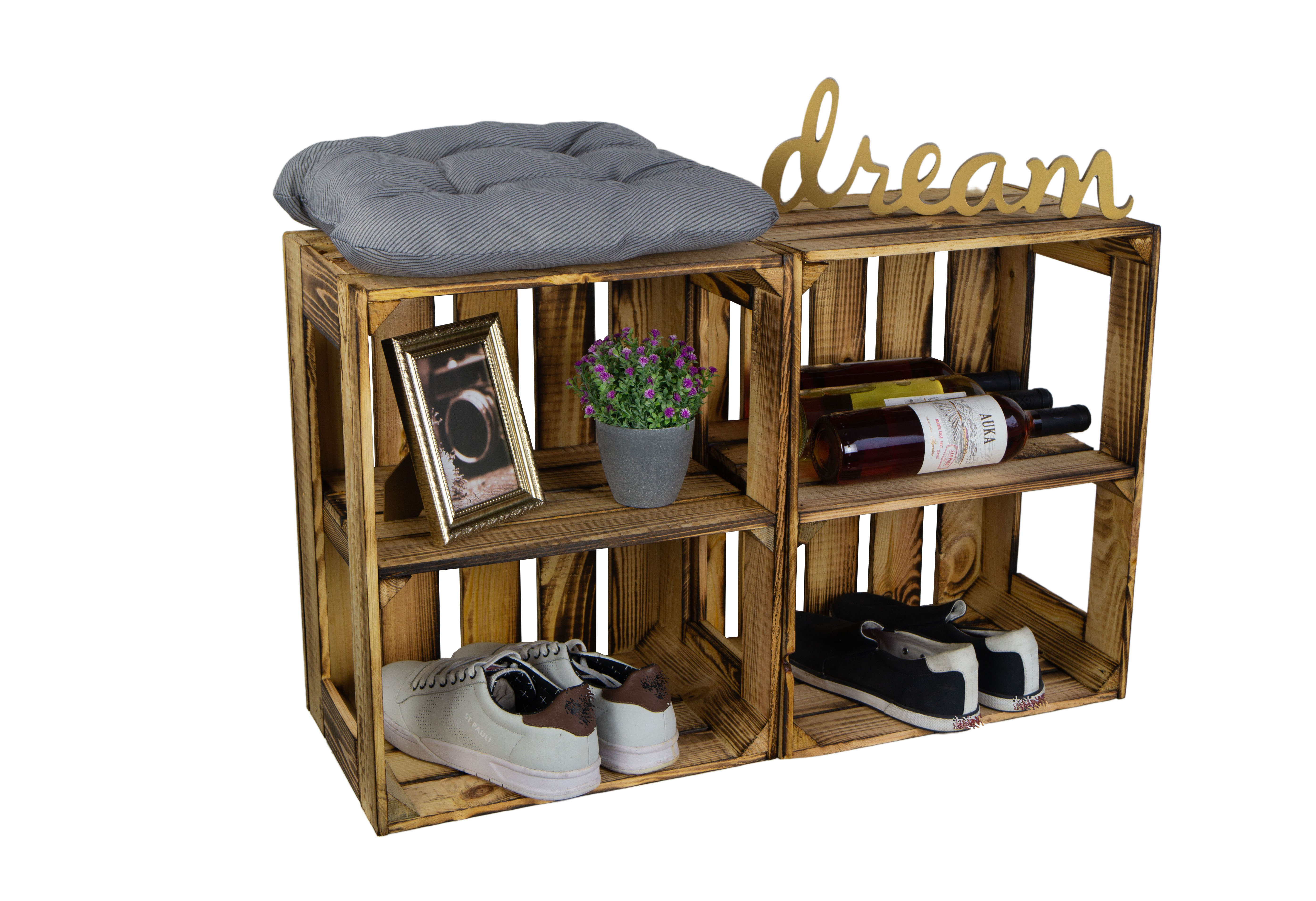 Geflammte Regalkiste Display Edition 50x40x30cm