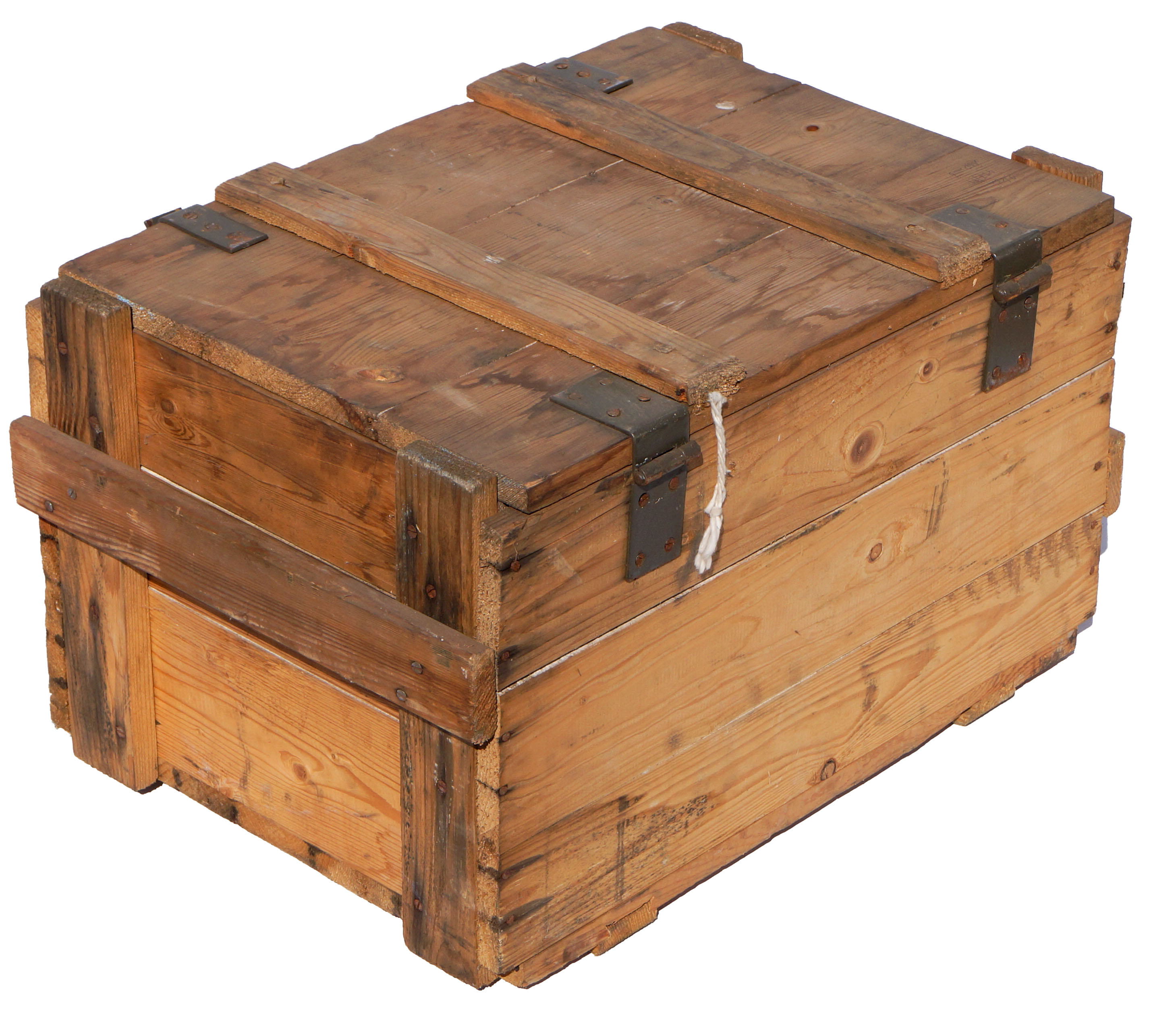 Vintage Frachtkiste WBN-85 Holz 60x40x36 cm Transportkiste Truhe Metallbeschläge Vintage Frachtkiste WBN-85 Holz 60x40x36 cm Transportkiste Truhe Metallbeschläge