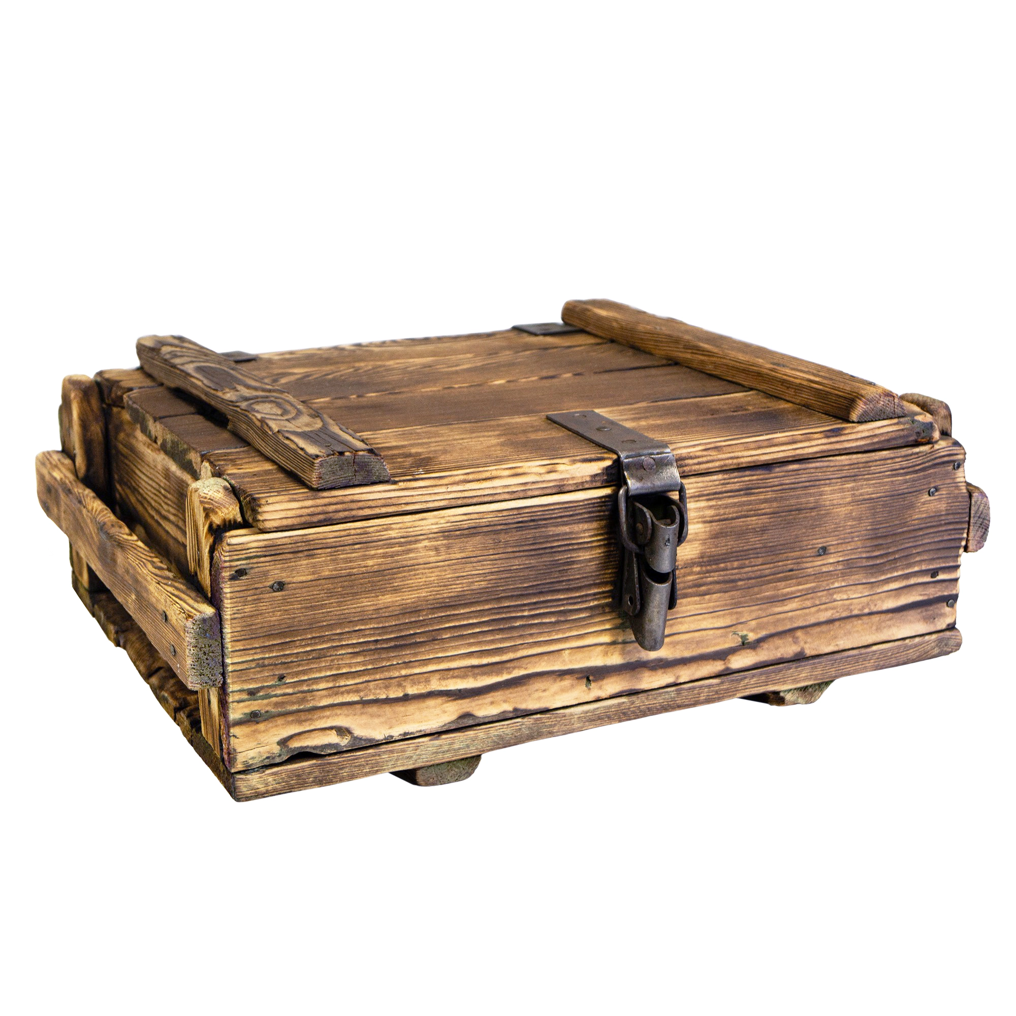 kleine Frachtkiste Paul abgeflammt kleine Frachtkiste Paul abgeflammt