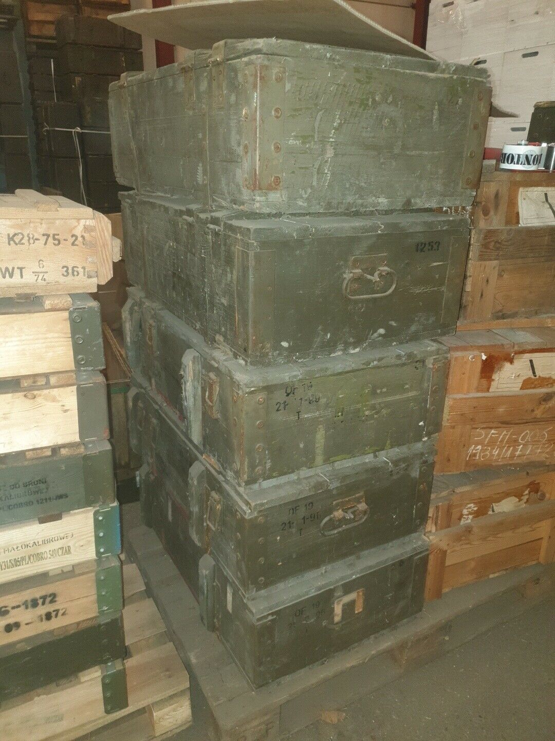 Munitionskiste AD81 !! B WARE !! Aufbewahrungskiste Militärkiste Munitionsbox