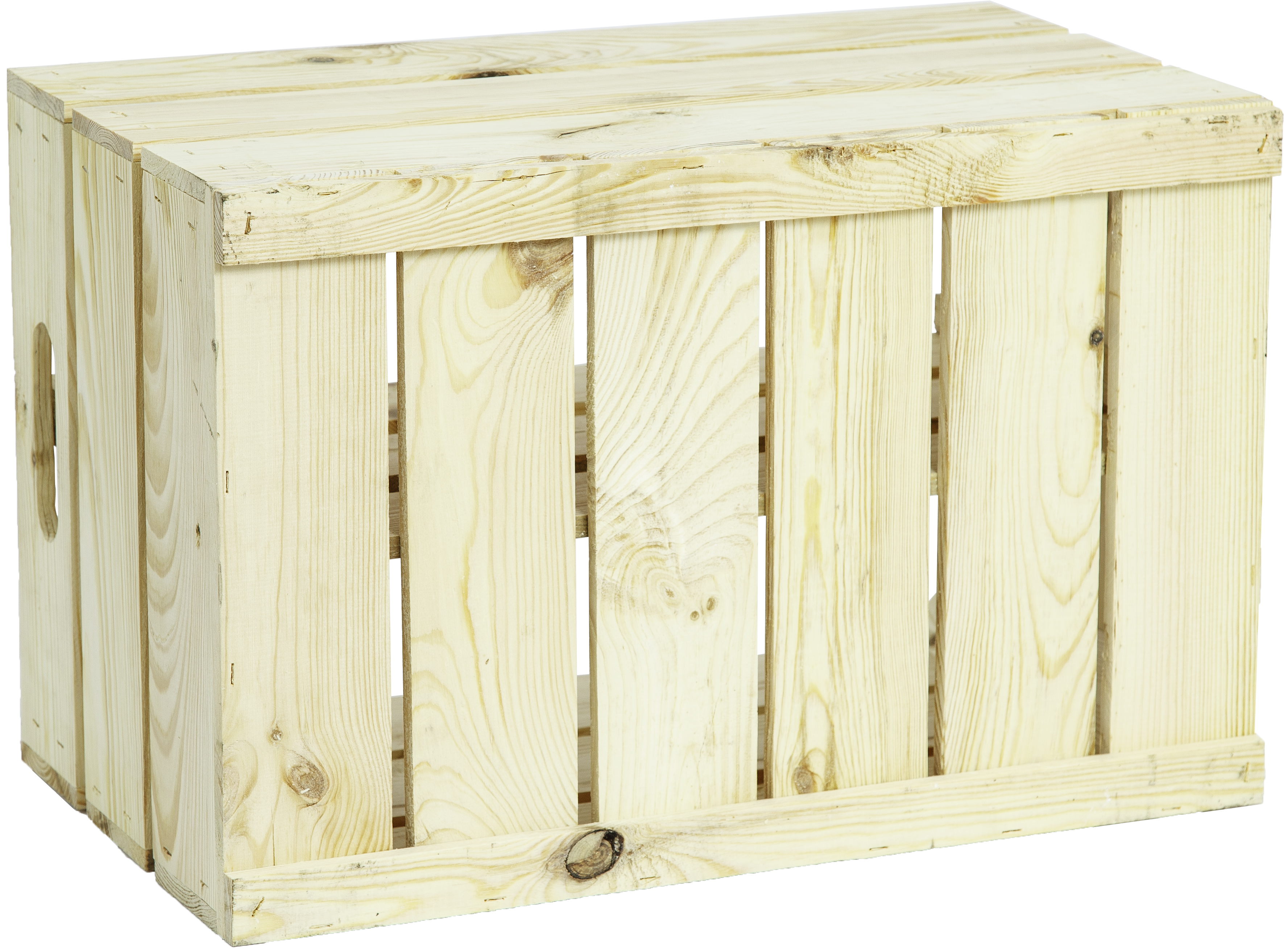 Obstkistenregal "Elfriede" Natur mit Mittelbrett