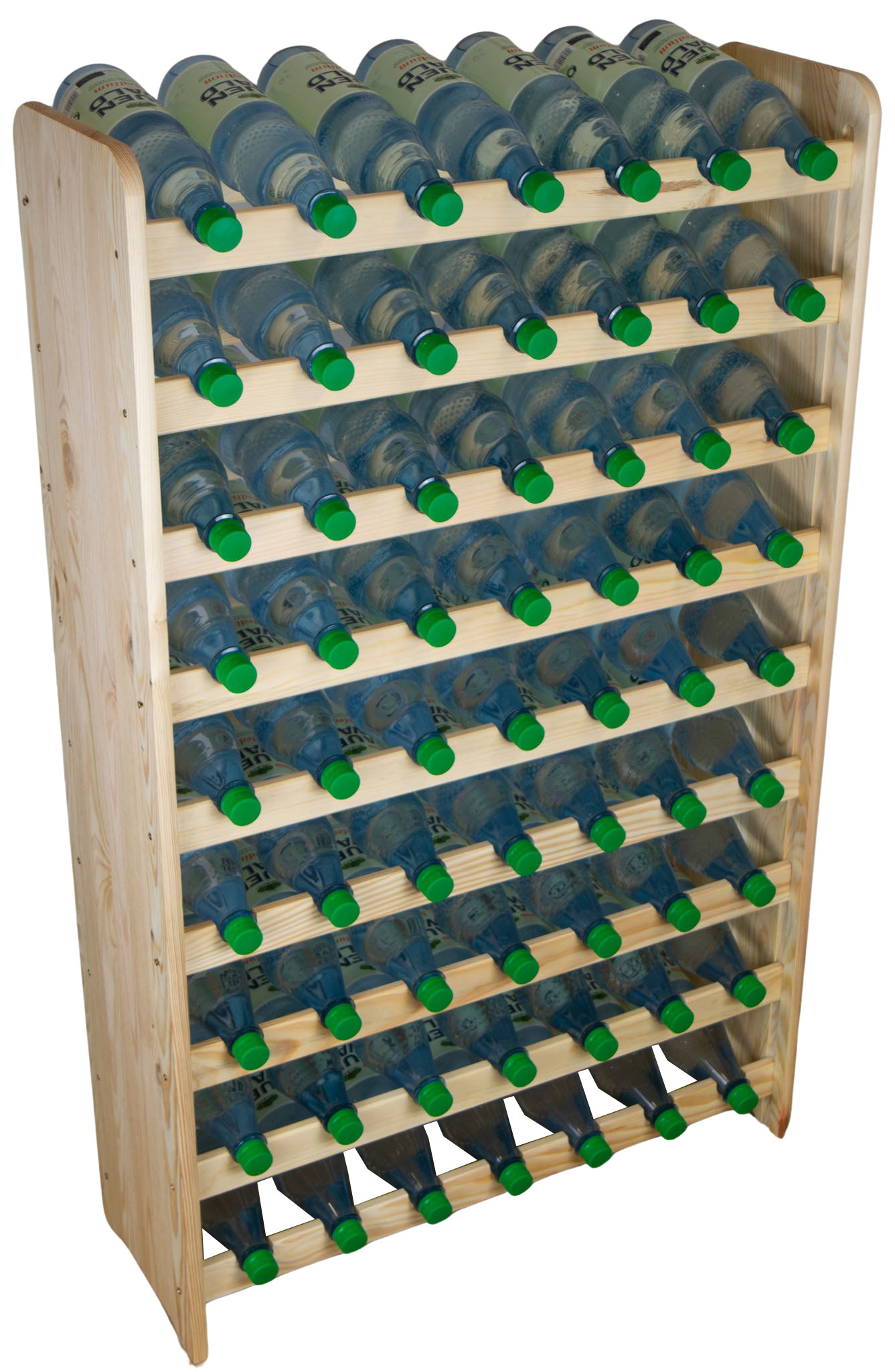 Flaschenregal für 63 Flaschen in natur Flaschenregal für 63 Flaschen