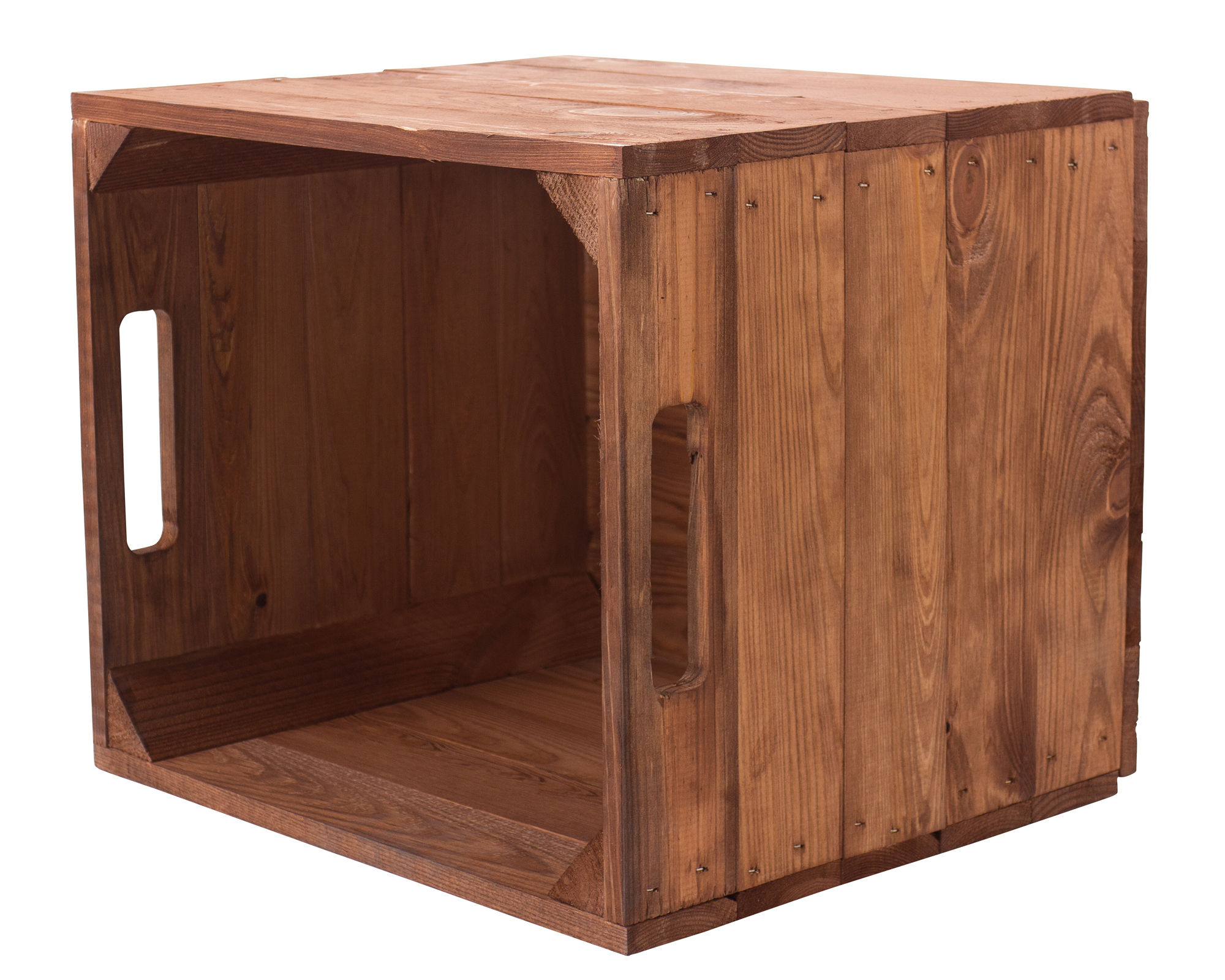 Holzkiste "used" für Kallax Regale 32x37,5x32,5cm 4x Holzkiste "used" inkl. Klettfunktion