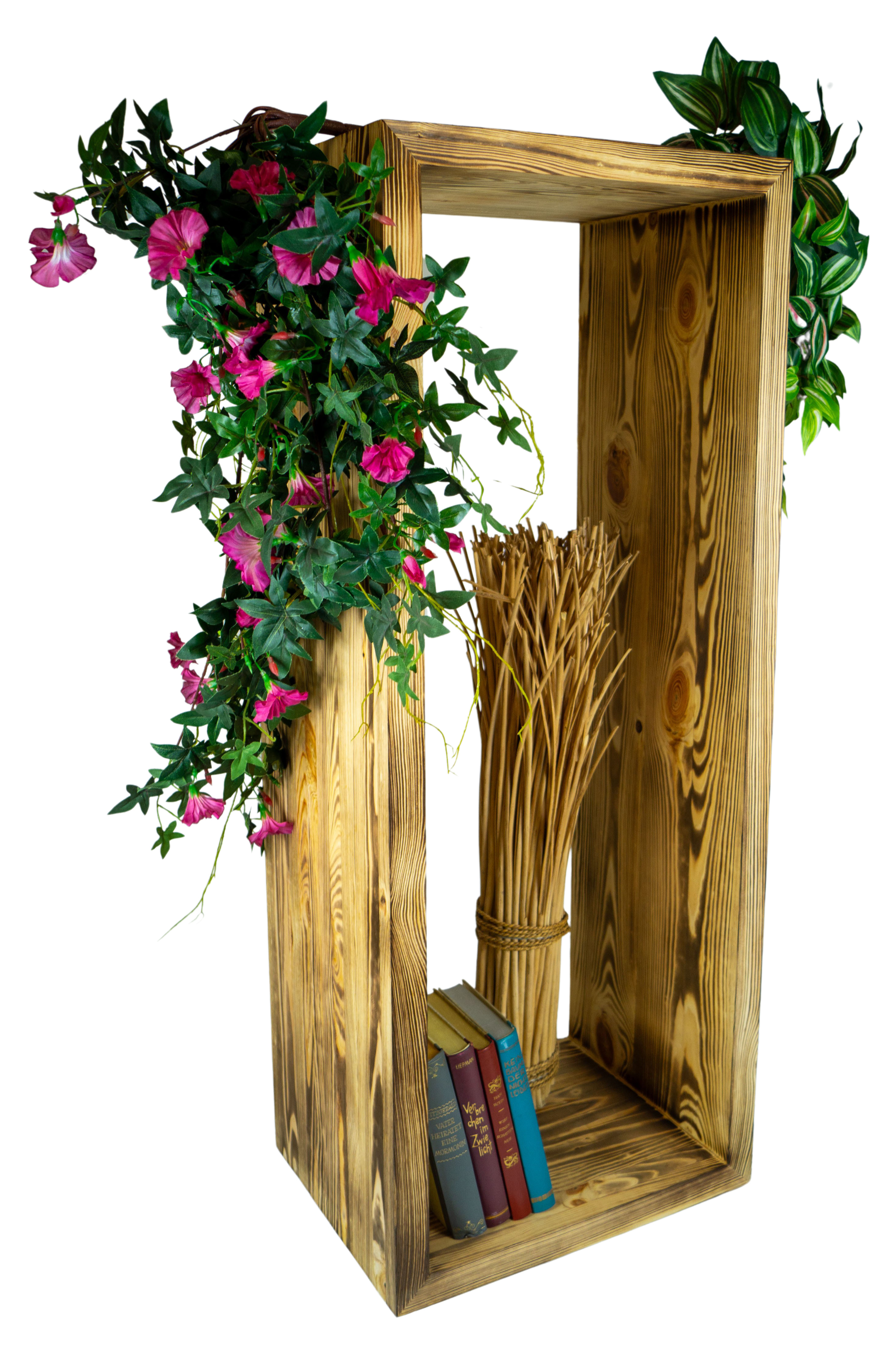 Lowboard in Shabby schwarz 100x40x30cm aus Massivholz Lowboard in Shabby schwarz 100x40x30cm aus Massivholz