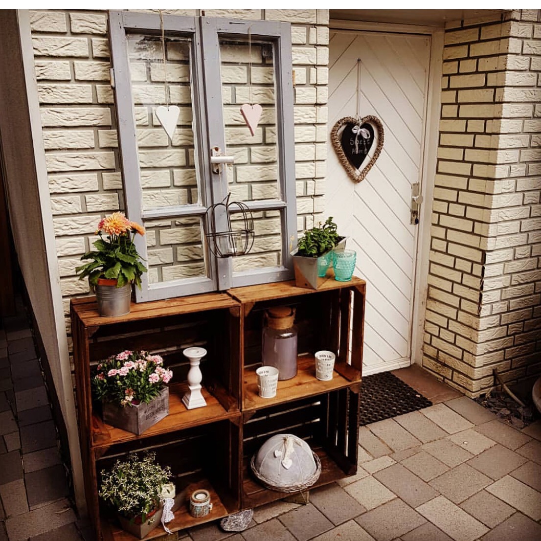 Alte Apfelkiste mit dekorativem Erzeuger-Aufdruck 50x40x30cm Alte Apfelkiste mit dekorativem Erzeuger-Aufdruck 50x40x30cm