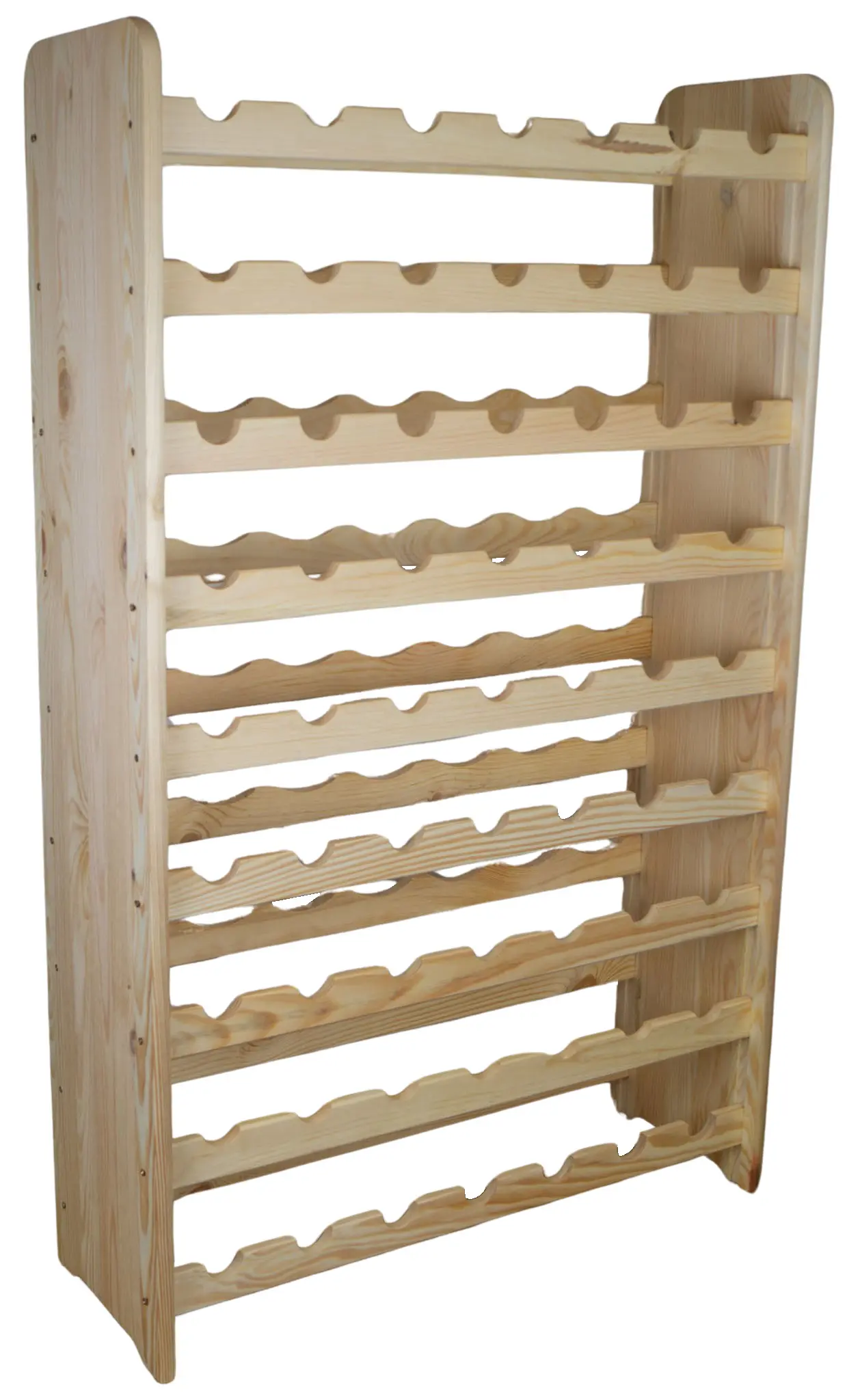 Flaschenregal für 63 Flaschen in natur Flaschenregal für 63 Flaschen