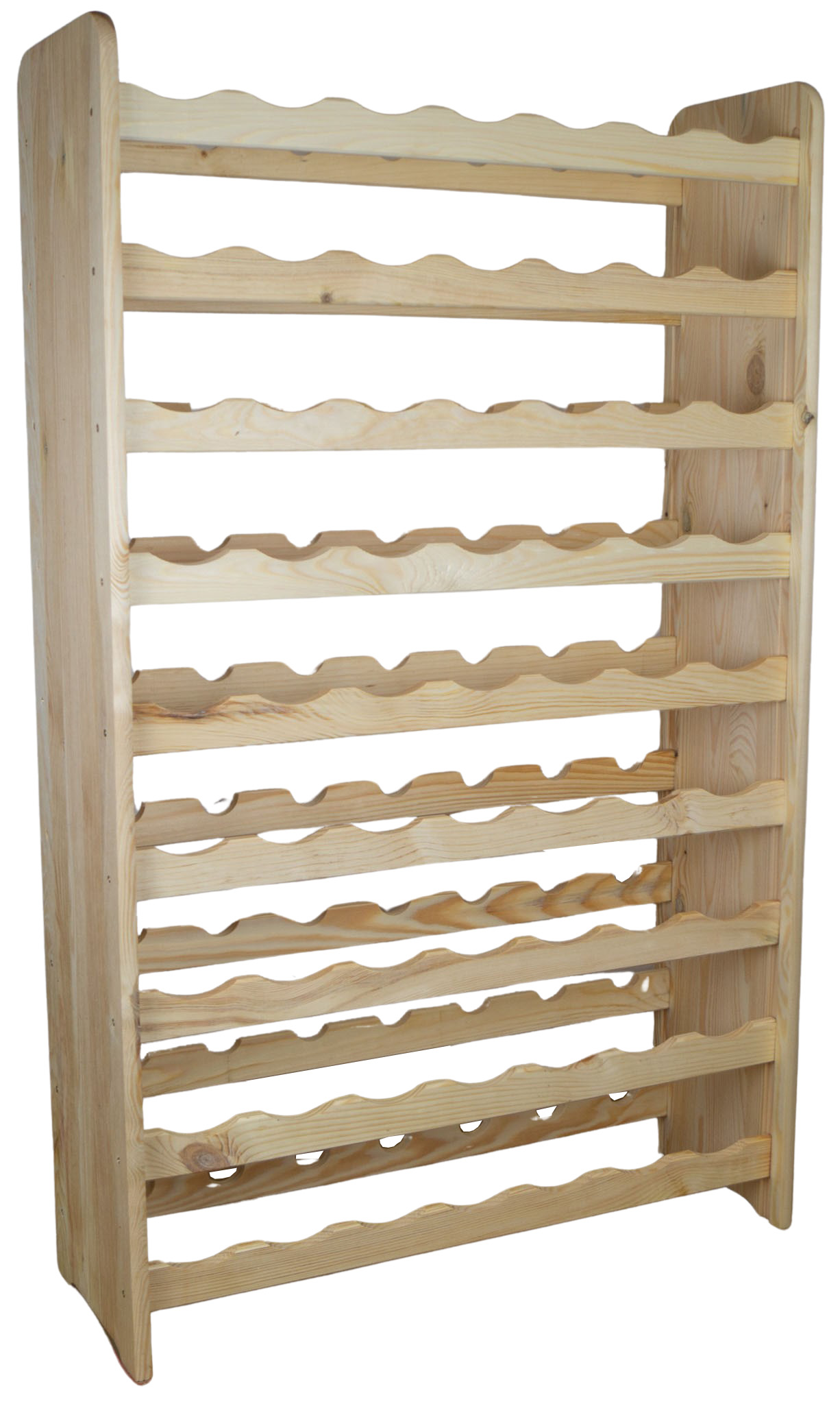 Flaschenregal für 63 Flaschen in natur Flaschenregal für 63 Flaschen