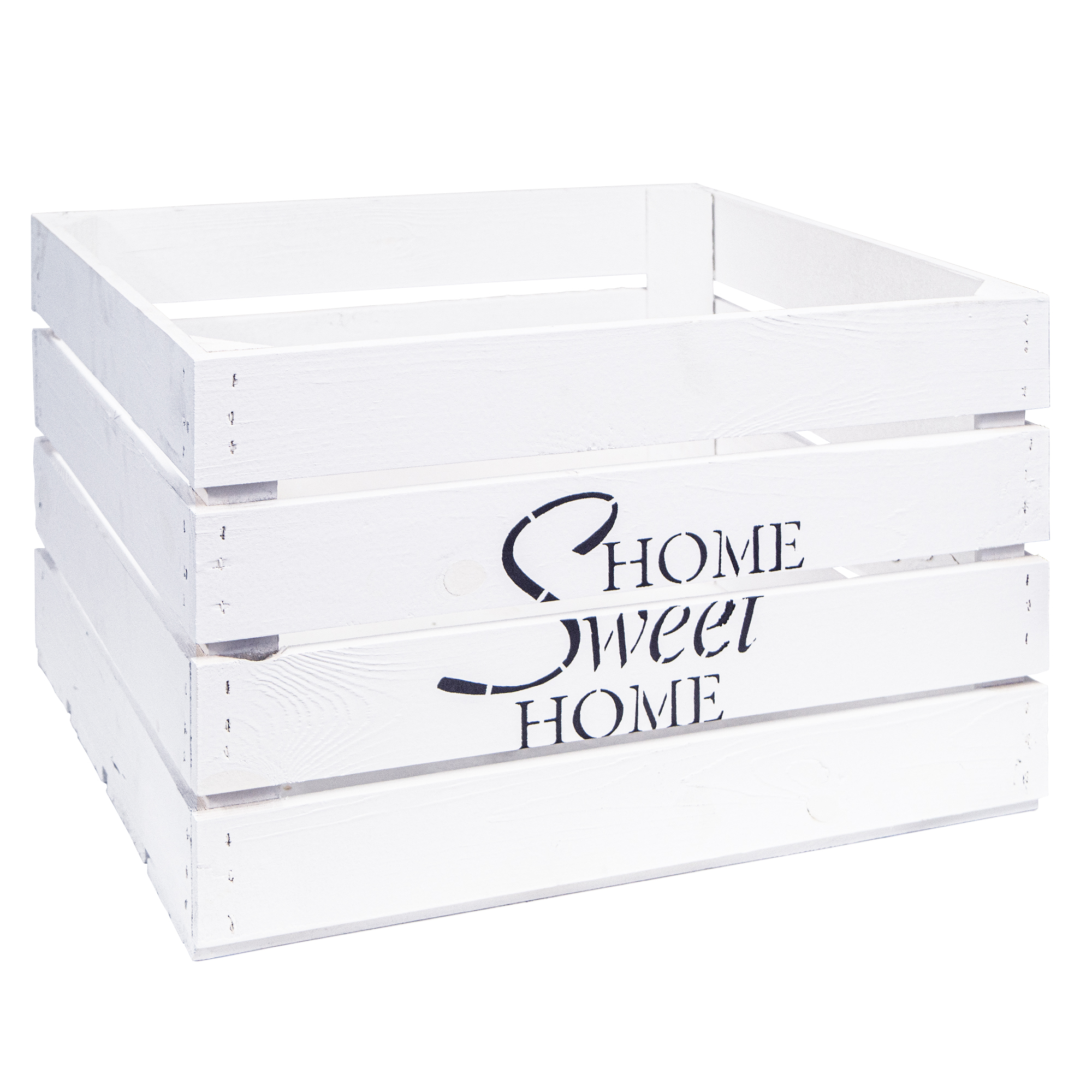 Obstkiste Home Sweet Home HSH Weiss Obstkiste Home Sweet Home HSH Weiss