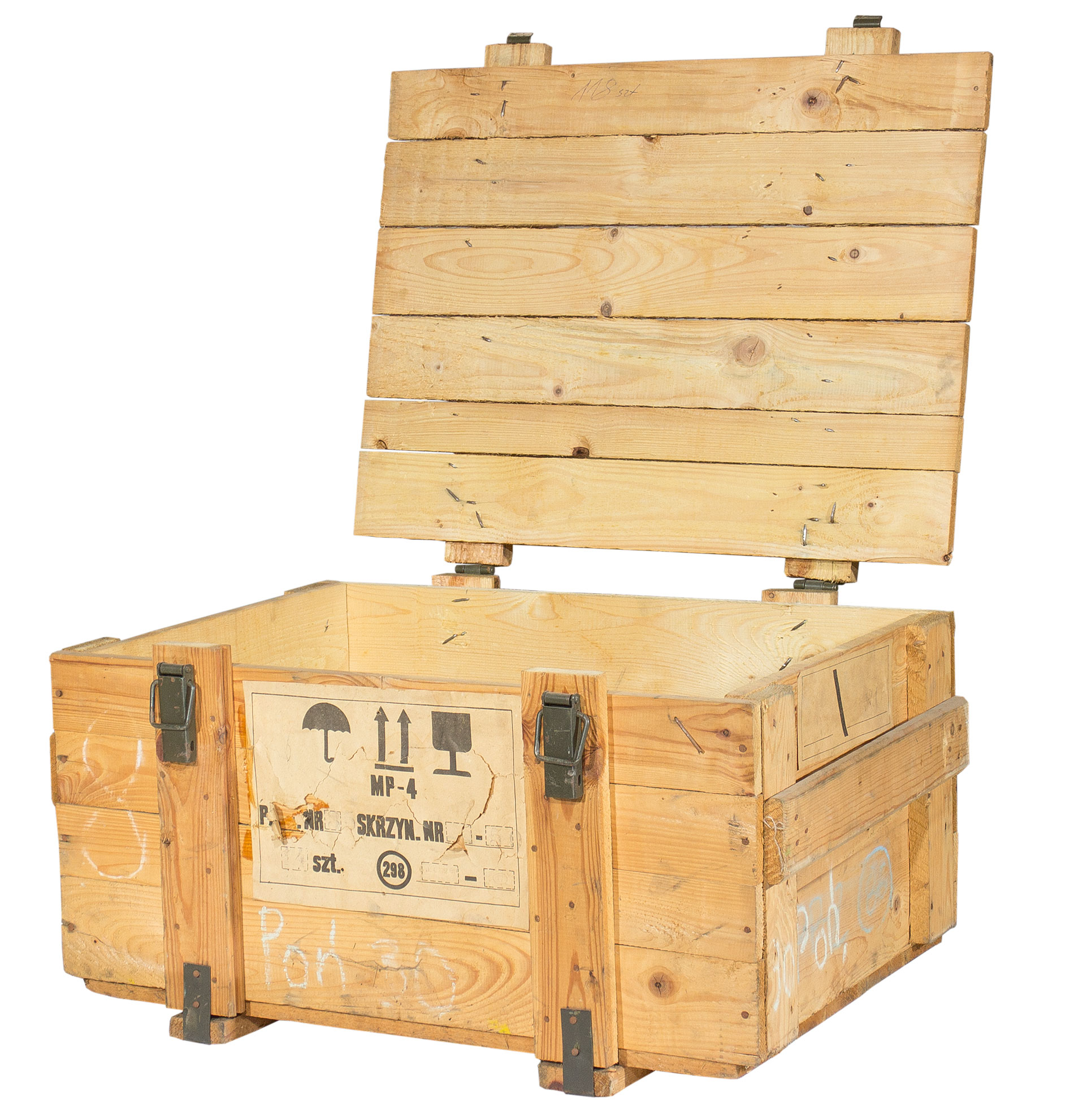 Munitionskiste Natur groß Munitionsbehälter Möbelgestell Bett Couch Wohnzimmertisch Aufbewahrungskiste Vintage Transportkiste Schatztruhe