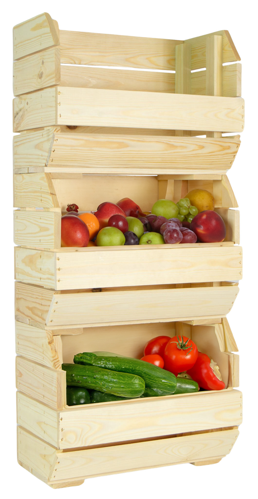 Schmales Küchenregal 40x22x29 cm in natur Schmales Küchenregal 40x22x29 cm in natur