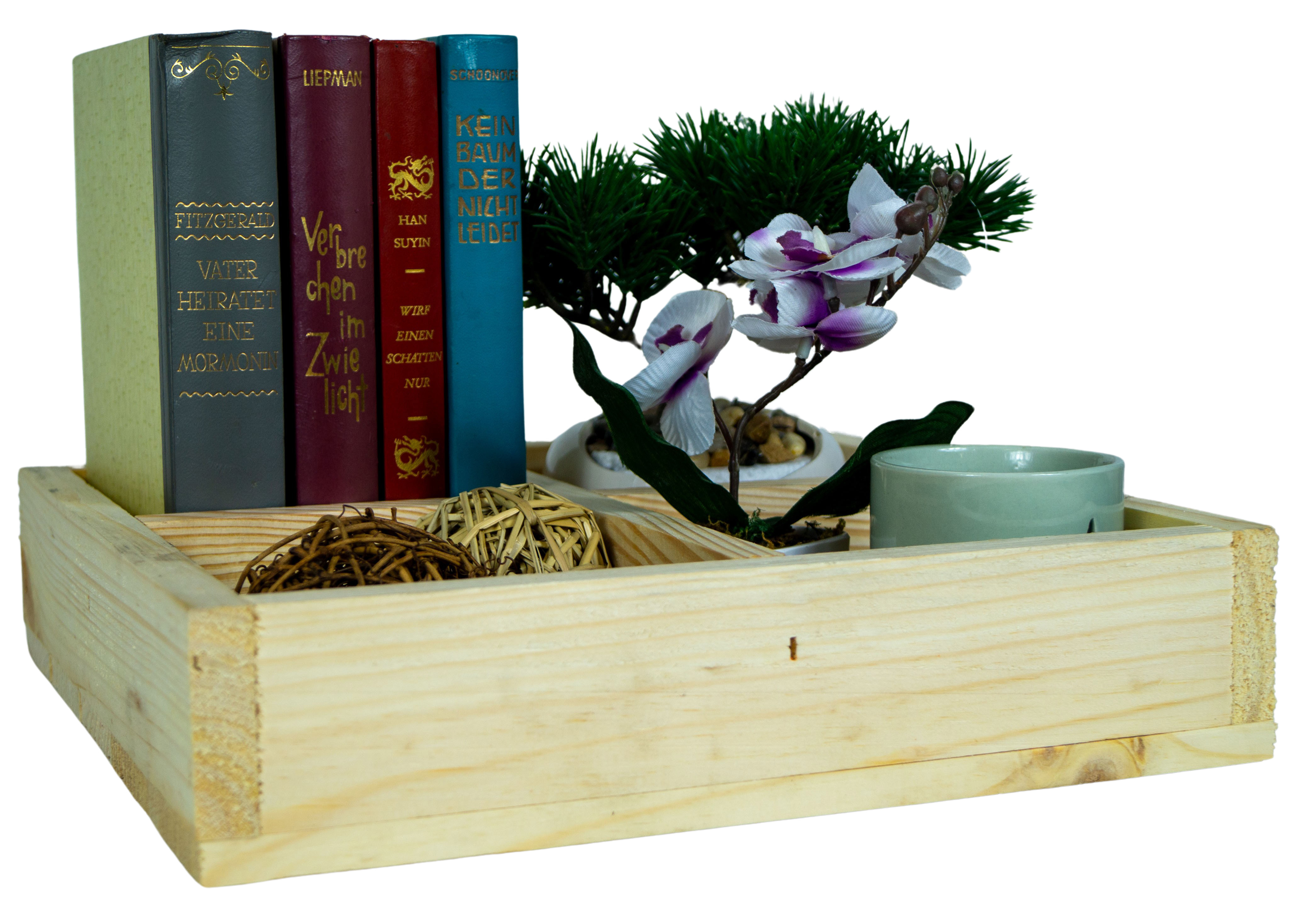 Holzbox Alma mit 4 Fächern Holzbox Alma mit 4 Fächern