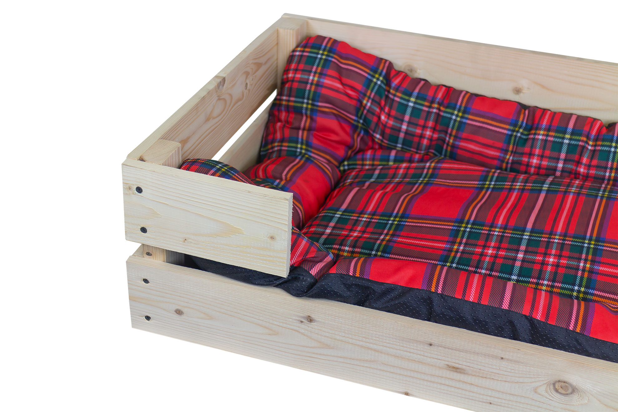 Hundebett Rocky Natur mit Kissen 80x50x21cm Hundebett Rocky Natur optional mit Kissen 80x50x21cm