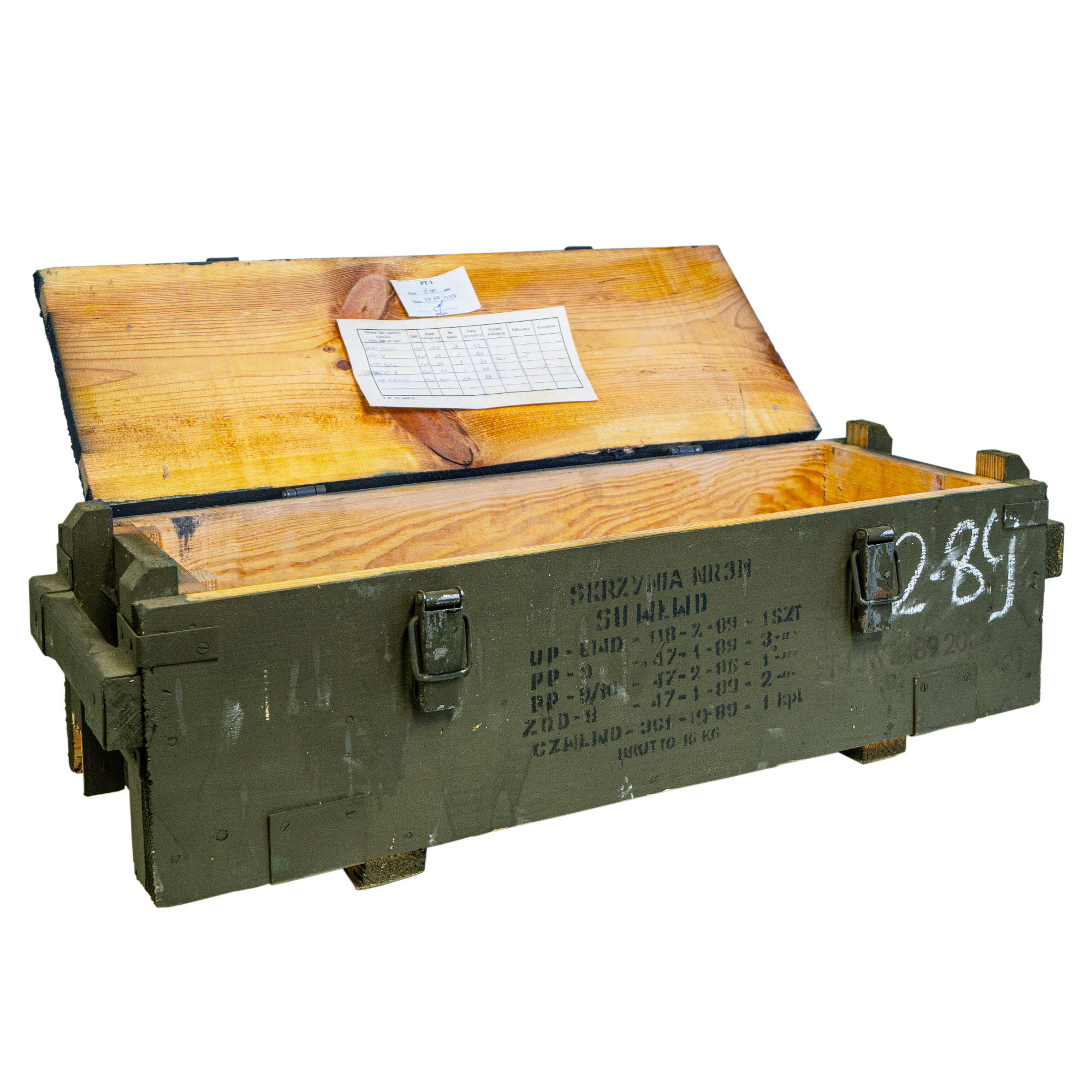 Vintage Frachtkiste NR3M – stabile Transportkiste mit Metallbeschlägen 73×23×22 cm