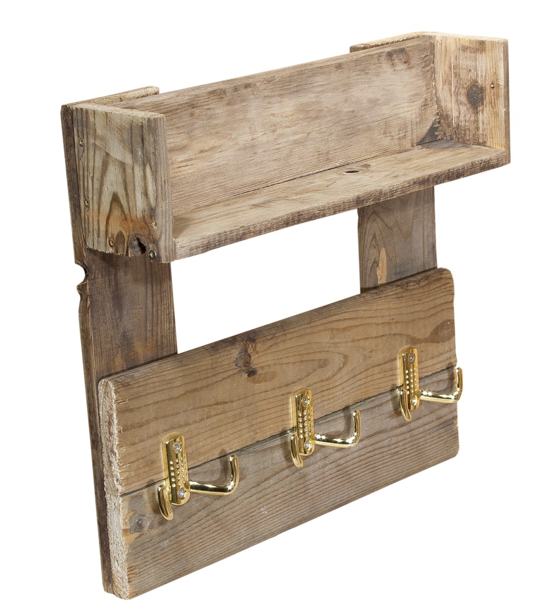 Kompaktes Schlüsselbrett mit Ablage und Haken 33,5x8,3x32cm Kompaktes Schlüsselbrett mit Ablage und Haken 33,5x8,3x32cm