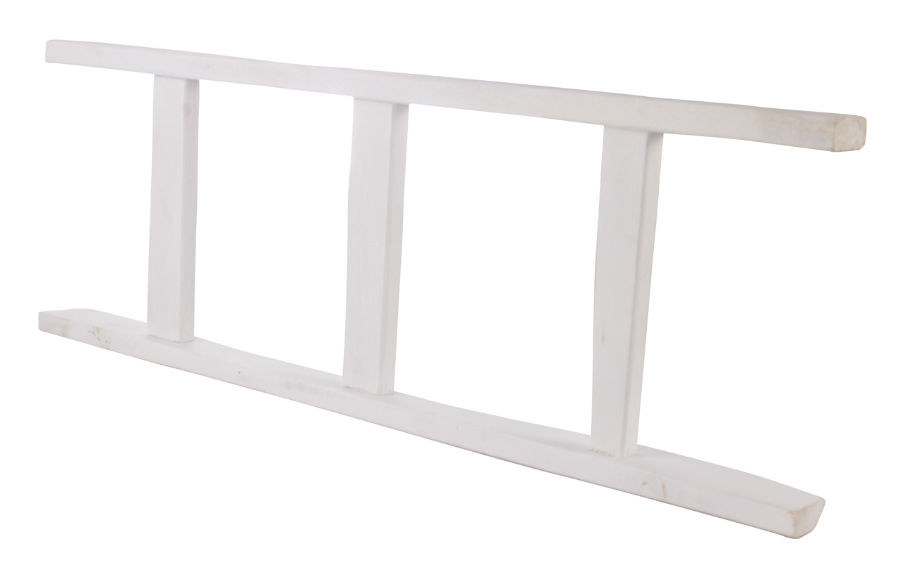 Neue weiße Holzleiter "Altländer Art" 100cm Neue weiße Holzleiter "Altländer Art" 100cm