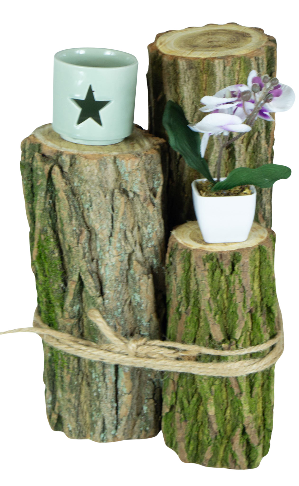 3er Set Eichenstämme Deko 3er Set Eichenstämme Deko