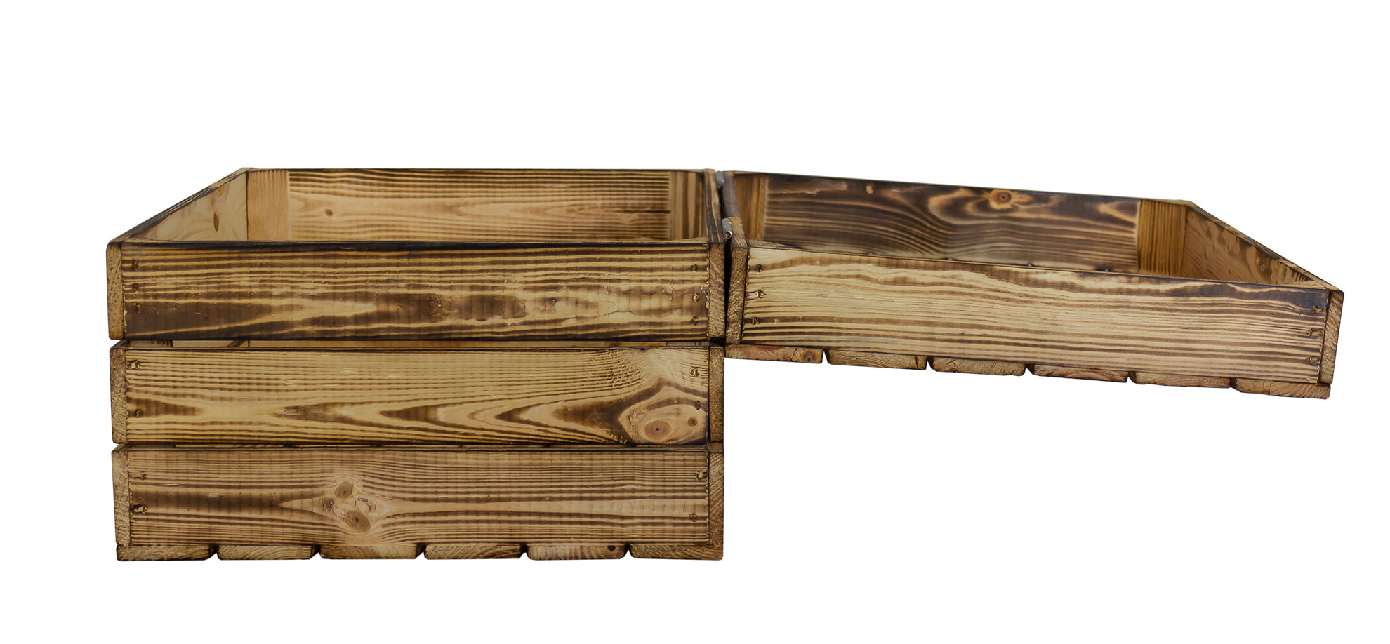 Große geflammte Holztruhe als Geschenkbox oder Erinnerungskiste XL 50x40x29cm Große geflammte Holztruhe als Geschenkbox oder Erinnerungskiste XL 50x40x29cm