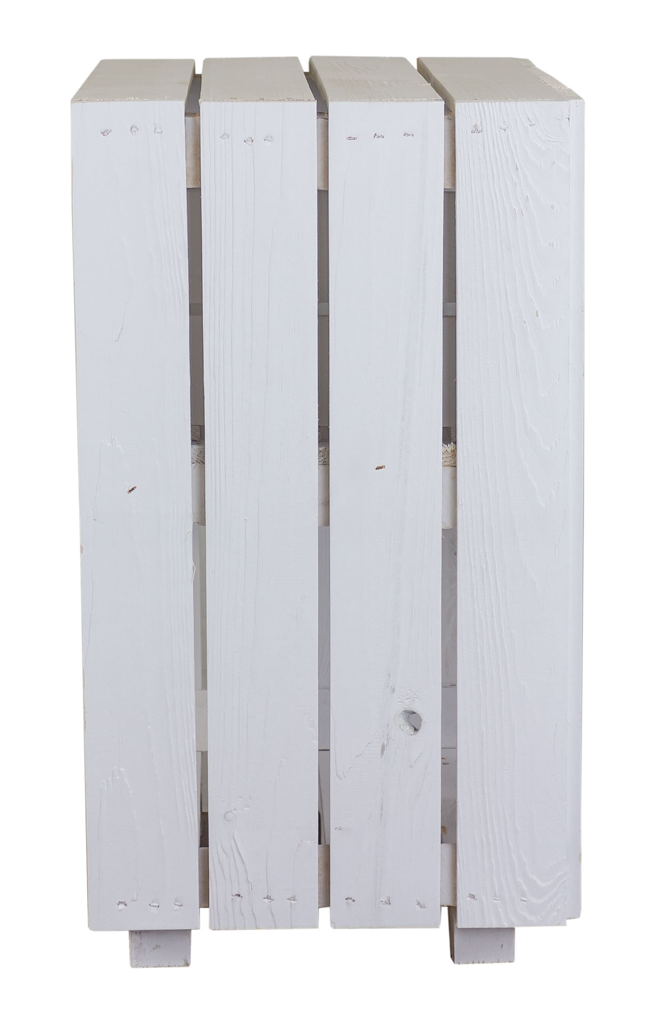 Nachttisch mit Mittelbrett und Füßen 30,5x40x54cm Weißer Nachttisch mit Schublade und Füßen 30,5x40x54cm