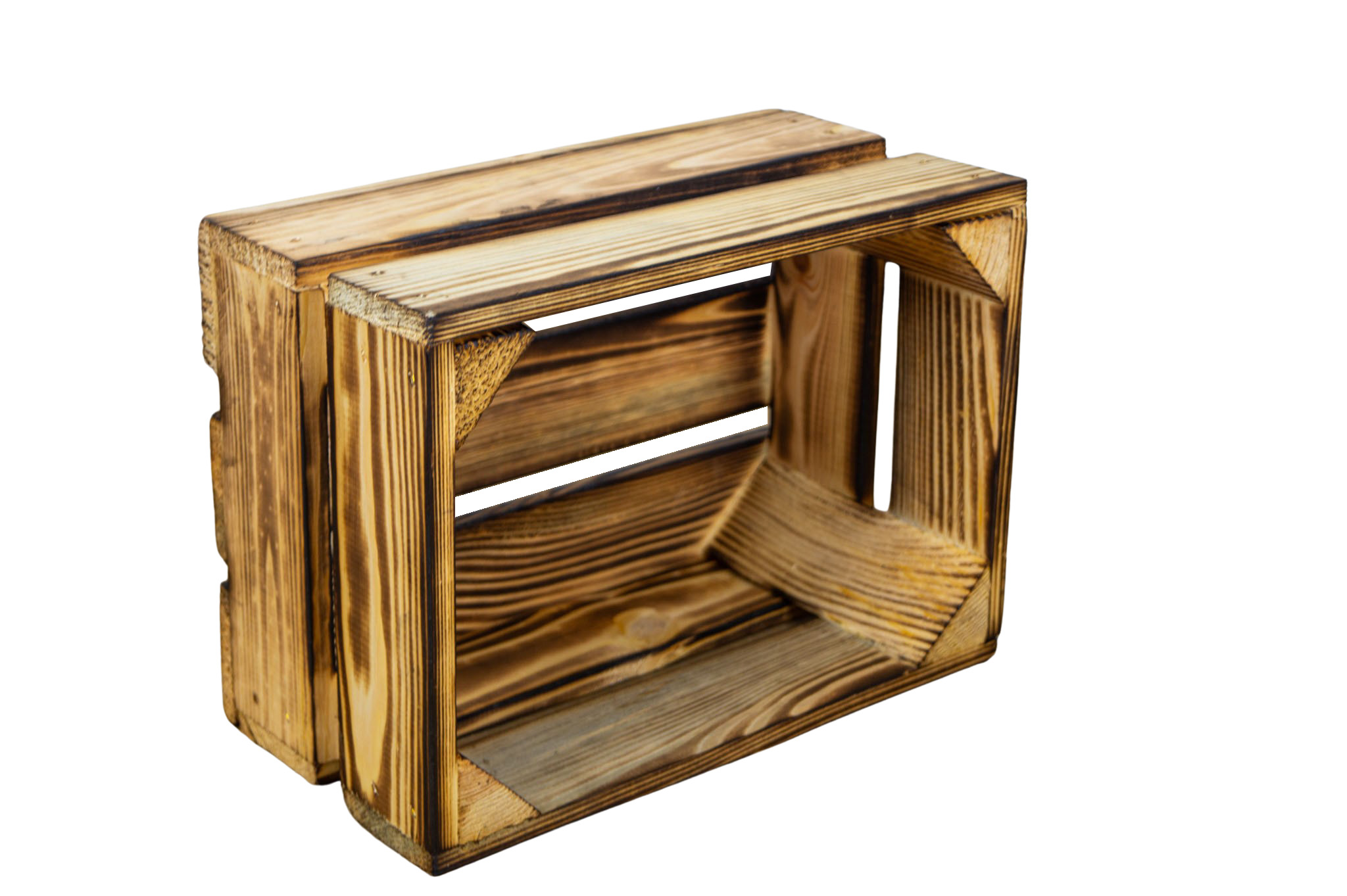 Kleine Holzkiste "Frieda" flambiert Kleine Holzkiste "Frieda" flambiert