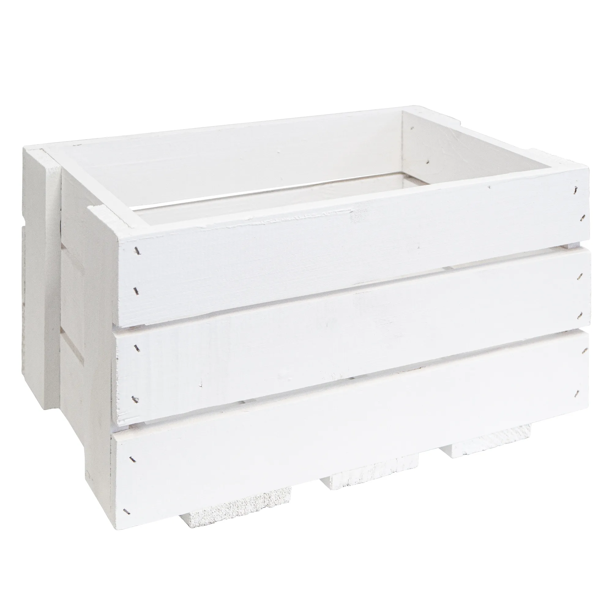 Mini-Weinkiste in weiß 34x23x19cm