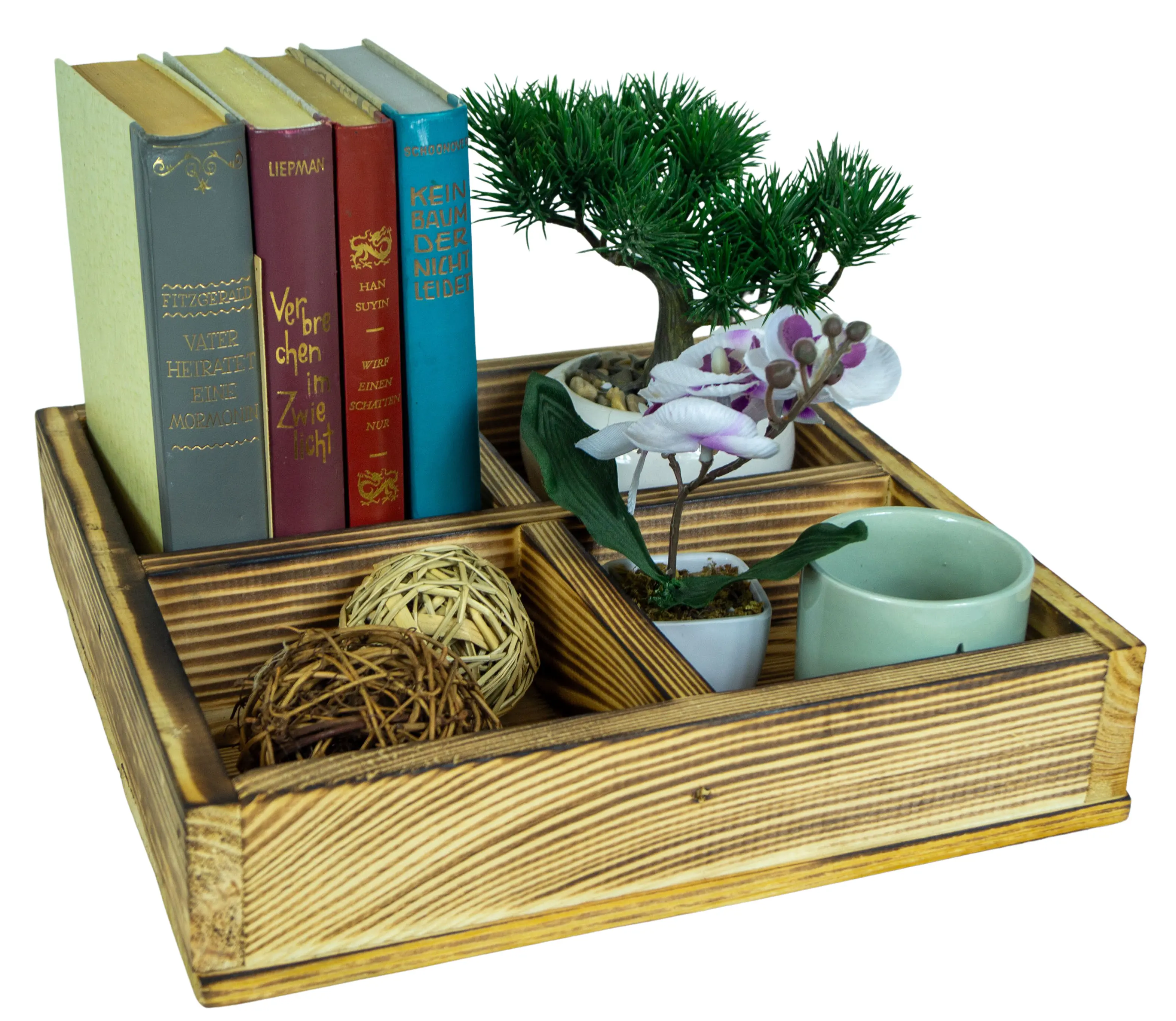 Holzbox Alma mit 4 Fächern Holzbox Alma mit 4 Fächern